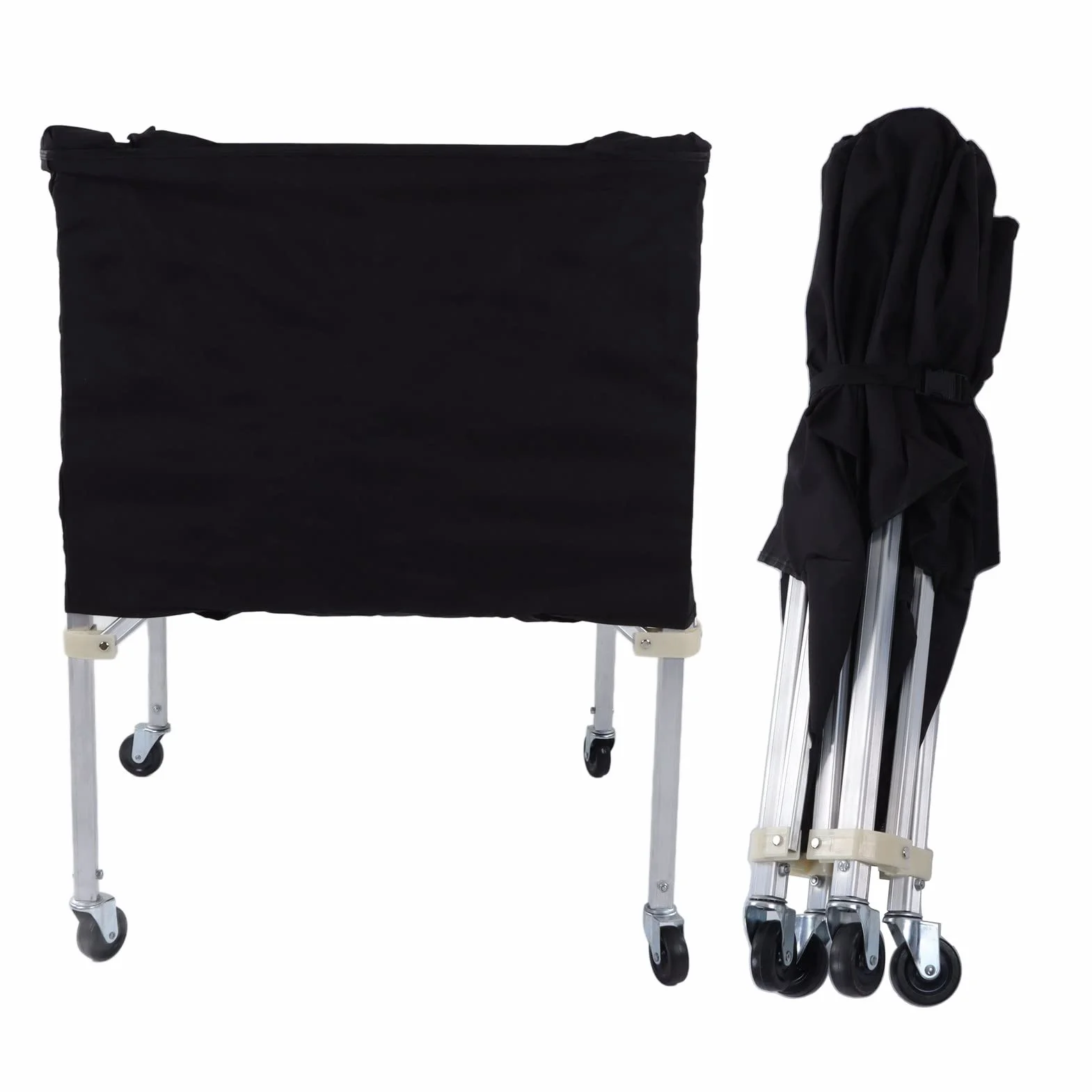 Naroote Chariot de Volley-Ball avec Roues, Chariot de Tennis Chariot de Tennis Chariot de Balle à Roues Chariot de Rangement de Balle Portable Pliable pour Basket-Ball Football Volley-Ball