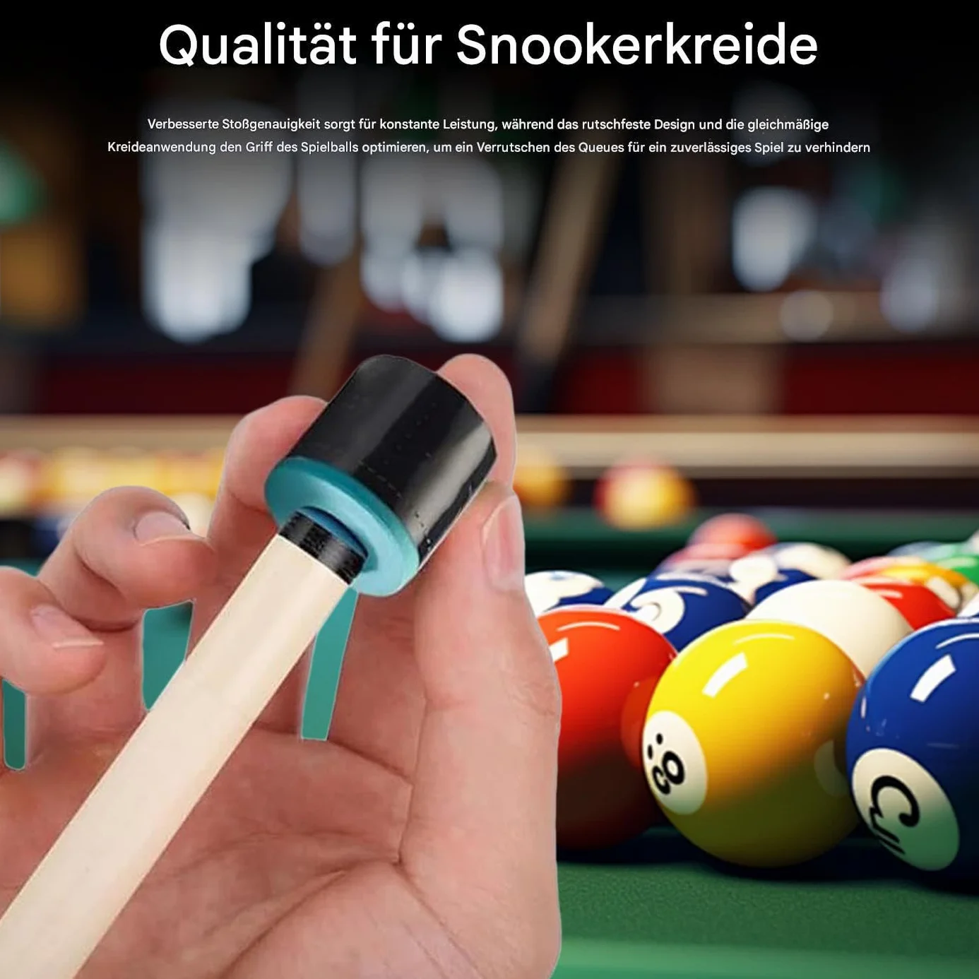 Craie de billard antidérapante pour entraînement, 2 pièces, maison club tournoi