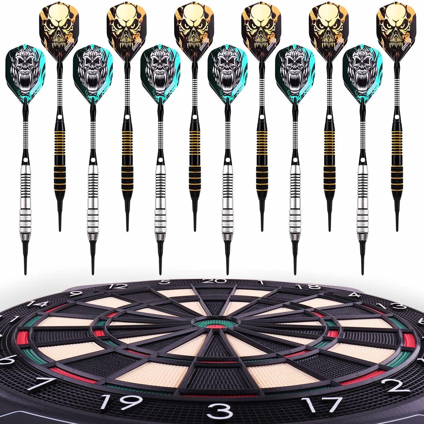 One80 Professional Perfection Fléchettes en Plastique 18g 12 Sztuk (Classic 2)