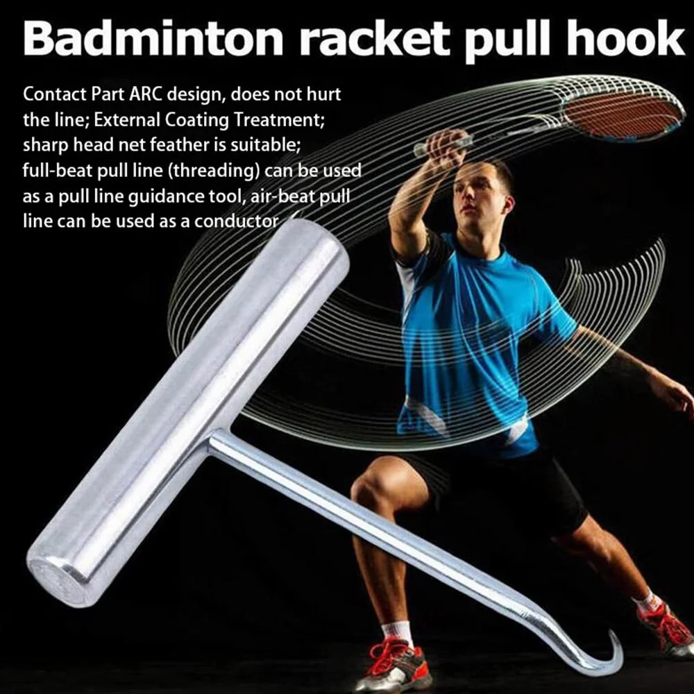 BEALIFE Raquette de Badminton Crochet de Traction Œillets Accessoires Squash