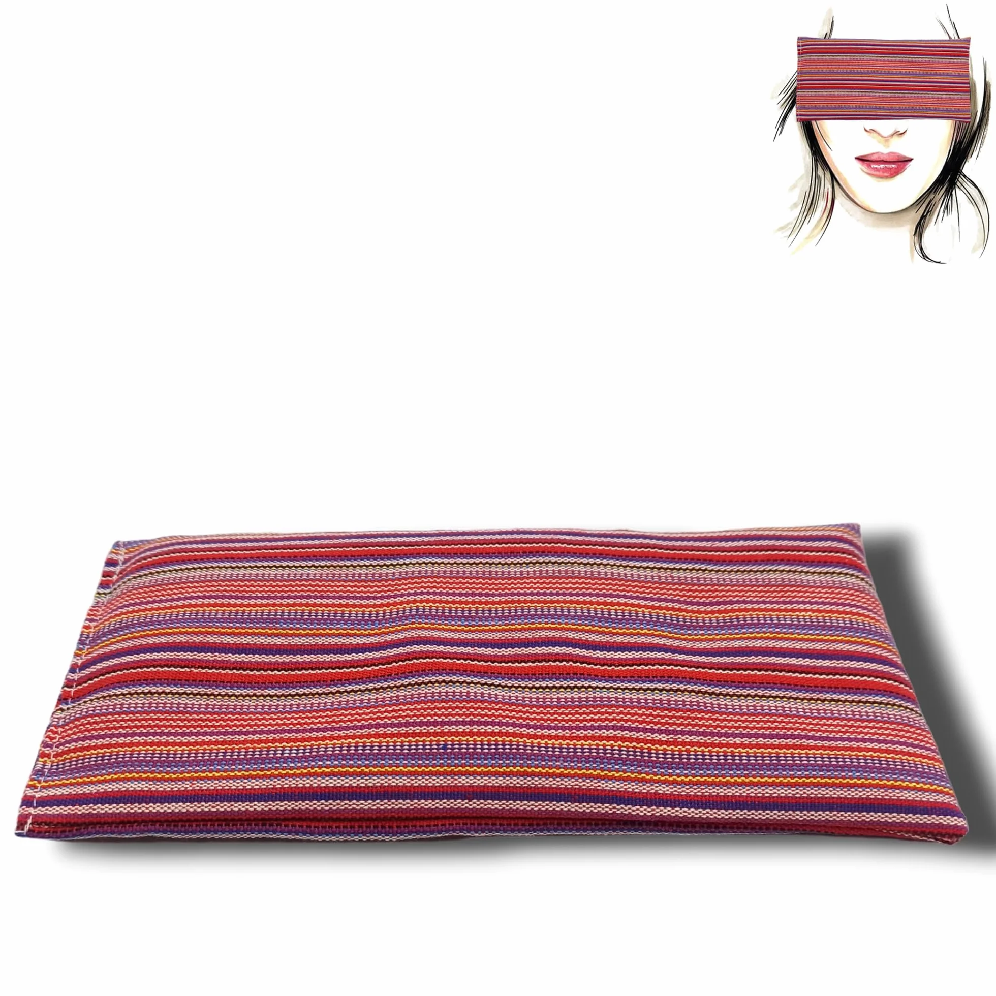 Coussin de Yoga pour les Yeux Granada - Red | Oreiller Yeux Lavande Riz Méditation Relaxation
