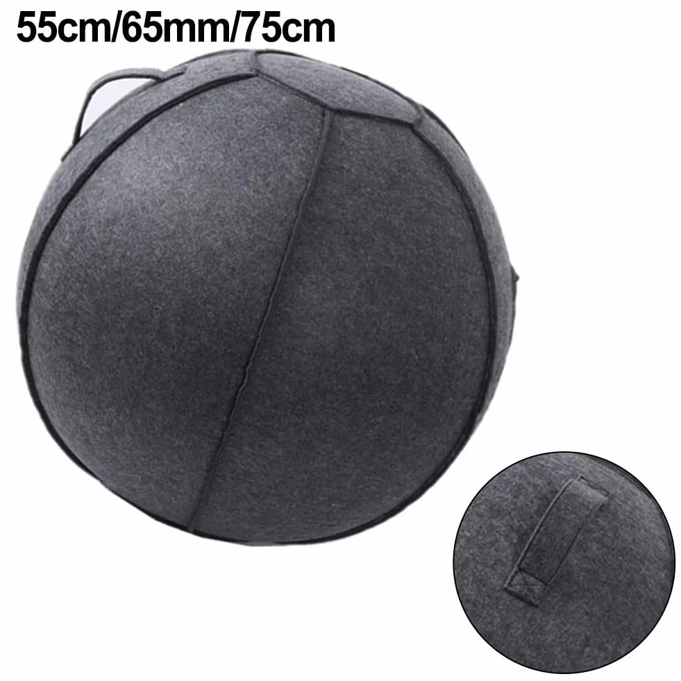 Housse de protection pliable en feutre pour ballon de yoga 55-75 cm, épaisseur 3 mm
