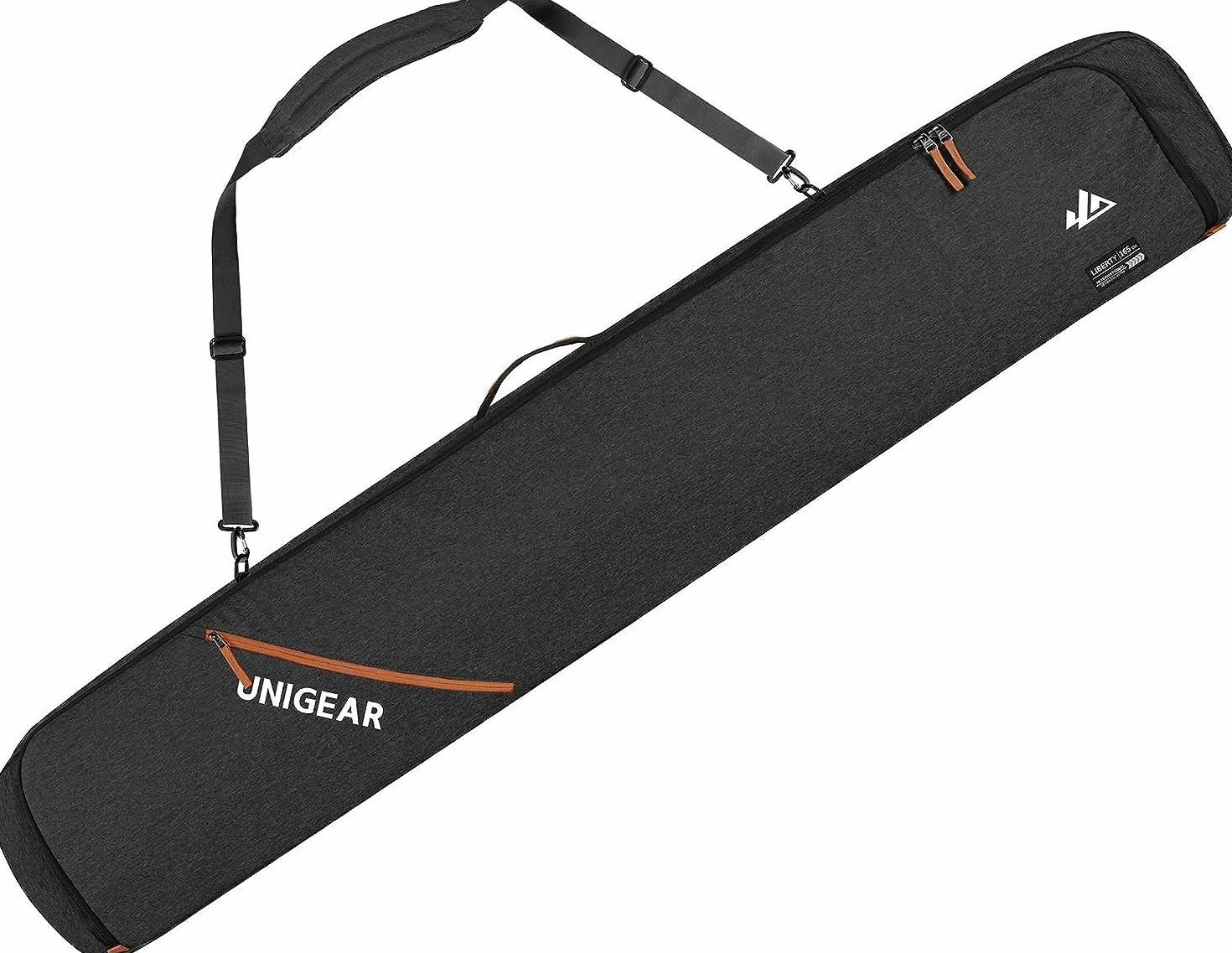 Unigear Sac de Ski Snowboard Durable et Résistant à l'eau 165/175 cm | Sac de ski spacieux, protection 360° en mousse EPE 10mm, tissu 600D résistant, conception ergonomique, idéal pour voyage