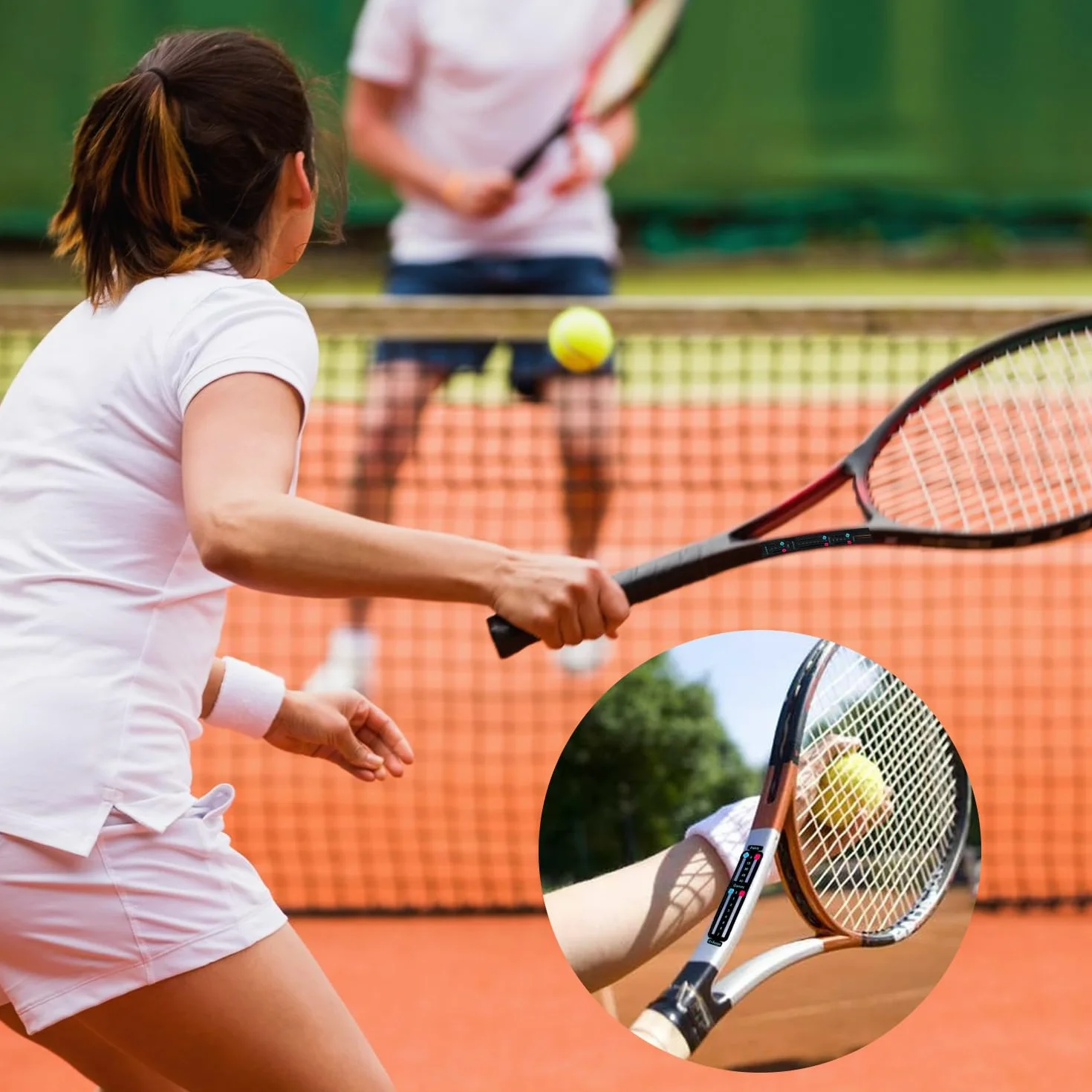 Uniharpa Compteur de Score Portable pour Tennis - Tableau de Marque Léger 1.9g ITF Certifié Affichage Points/Jeux/Sets Instantané