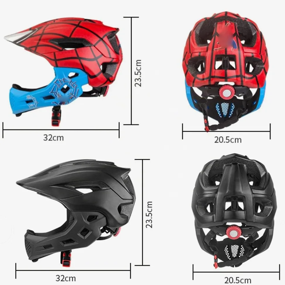 Casque de vélo pour Enfants, Casque de sécurité réglable, équipement de Protection avec mentonnière Amovible pour vélo, Skateboard, Scooter