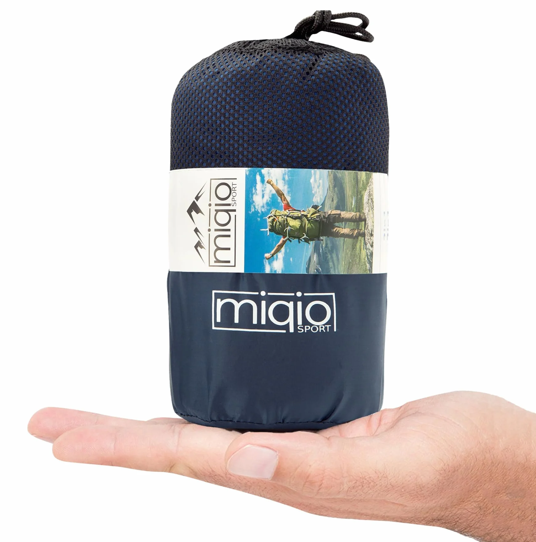 Miqio® Sac de Couchage 2 en 1 avec Fermeture éclair Ultra-léger pour Voyage XL