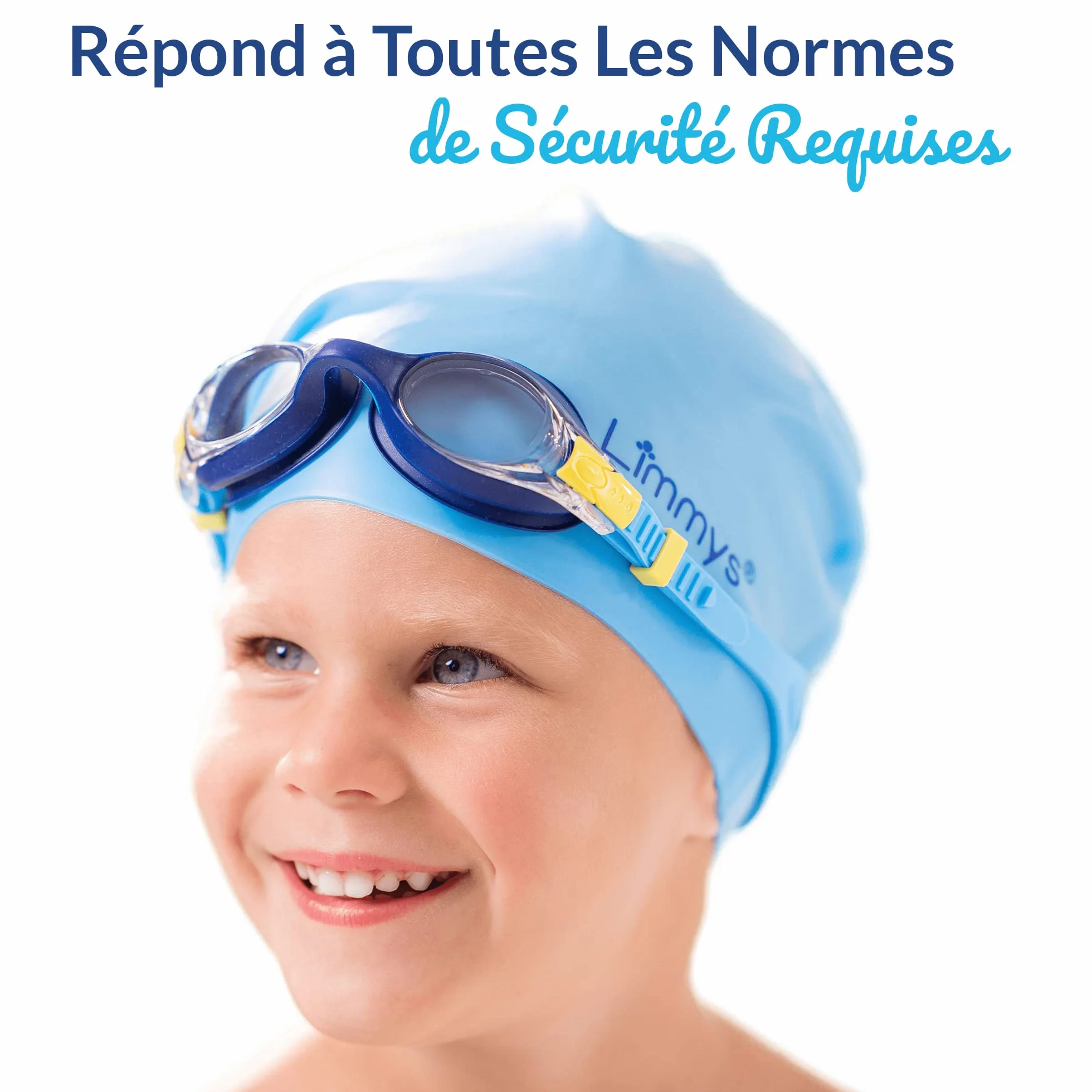 Limmys Lunettes de Natation Enfant 3-12 Ans Anti-Buée UV400 Protection Étanches