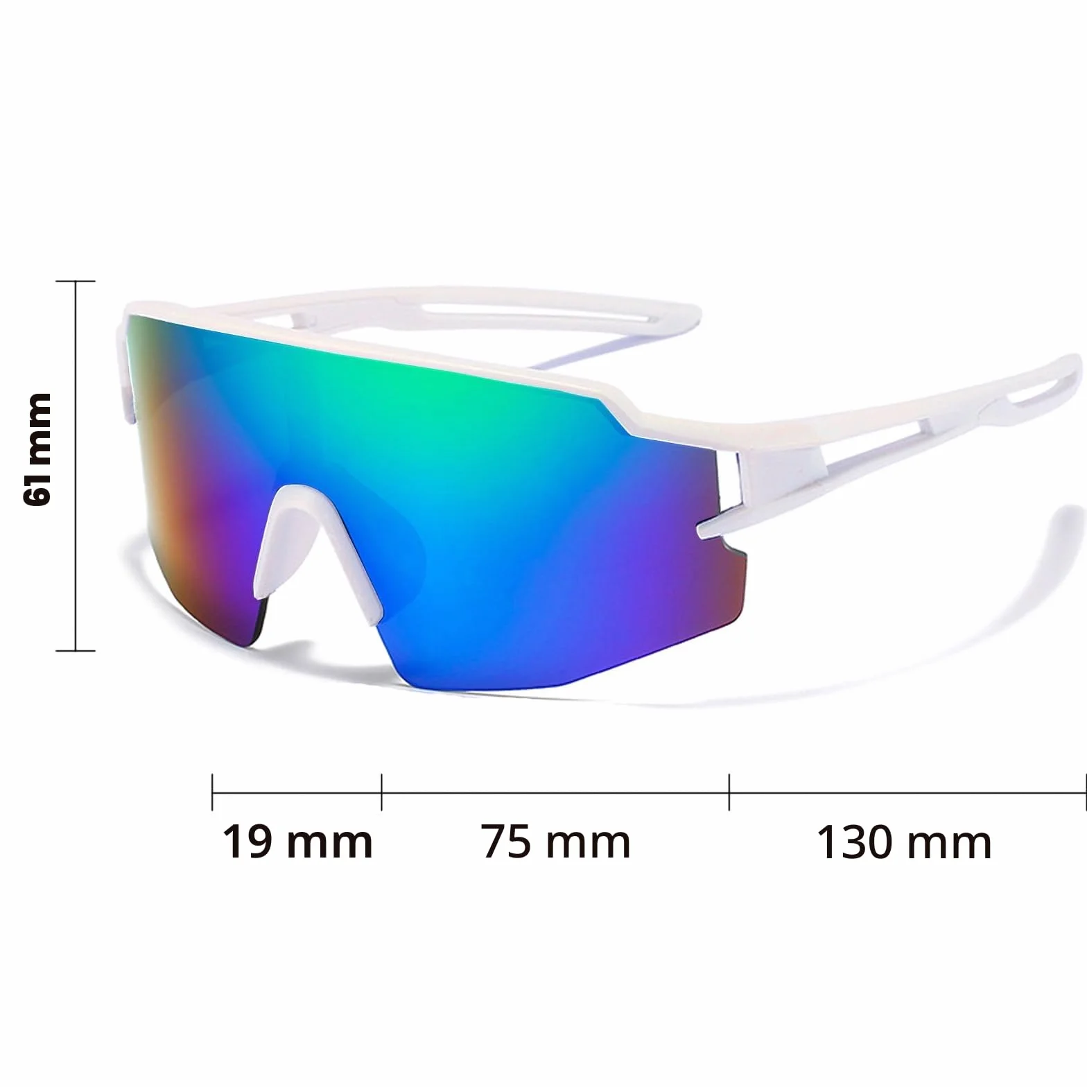 Lunette de Soleil Sport Polarisée UV400 pour Cyclisme Homme Femme