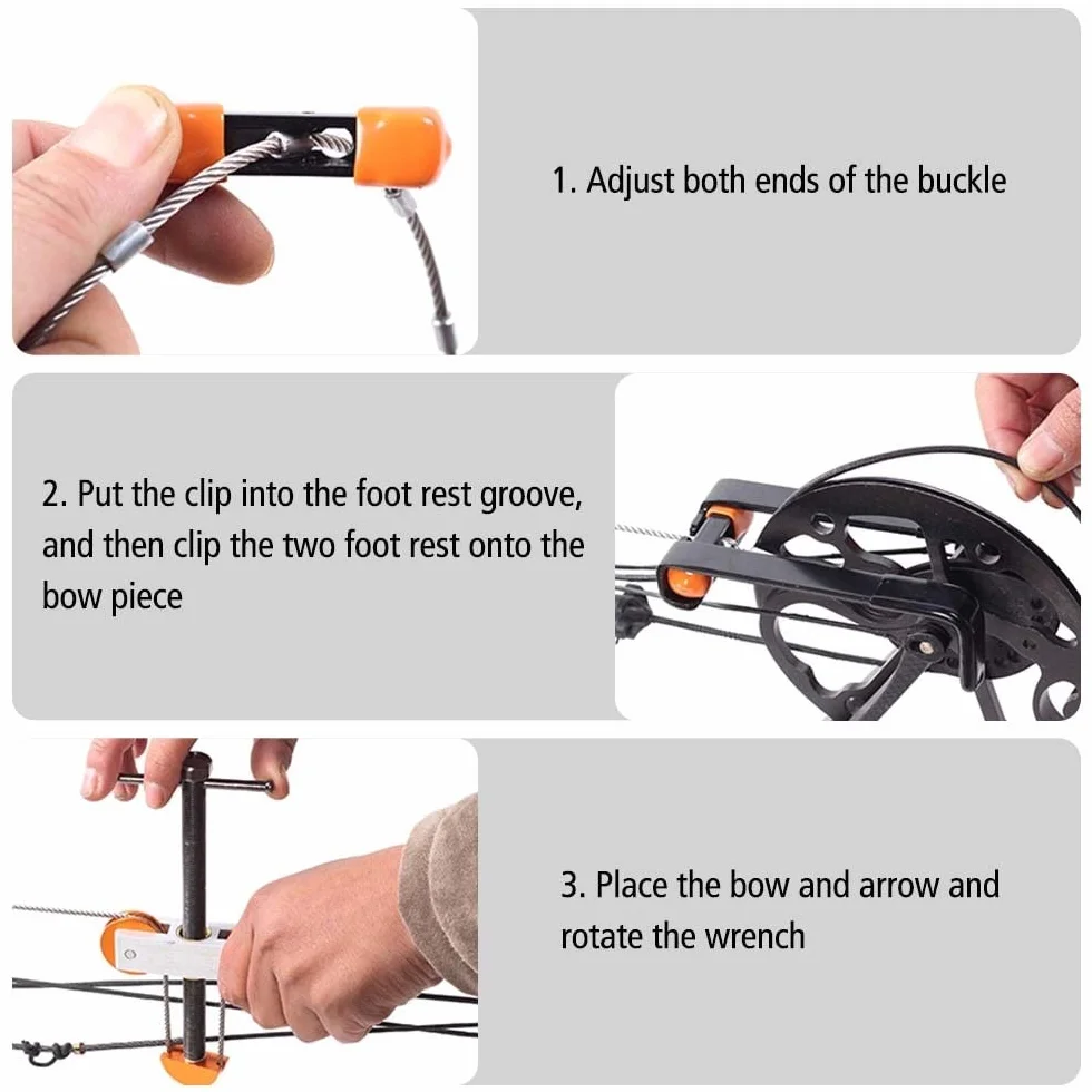Presse à arc portable en aluminium pour arc de chasse