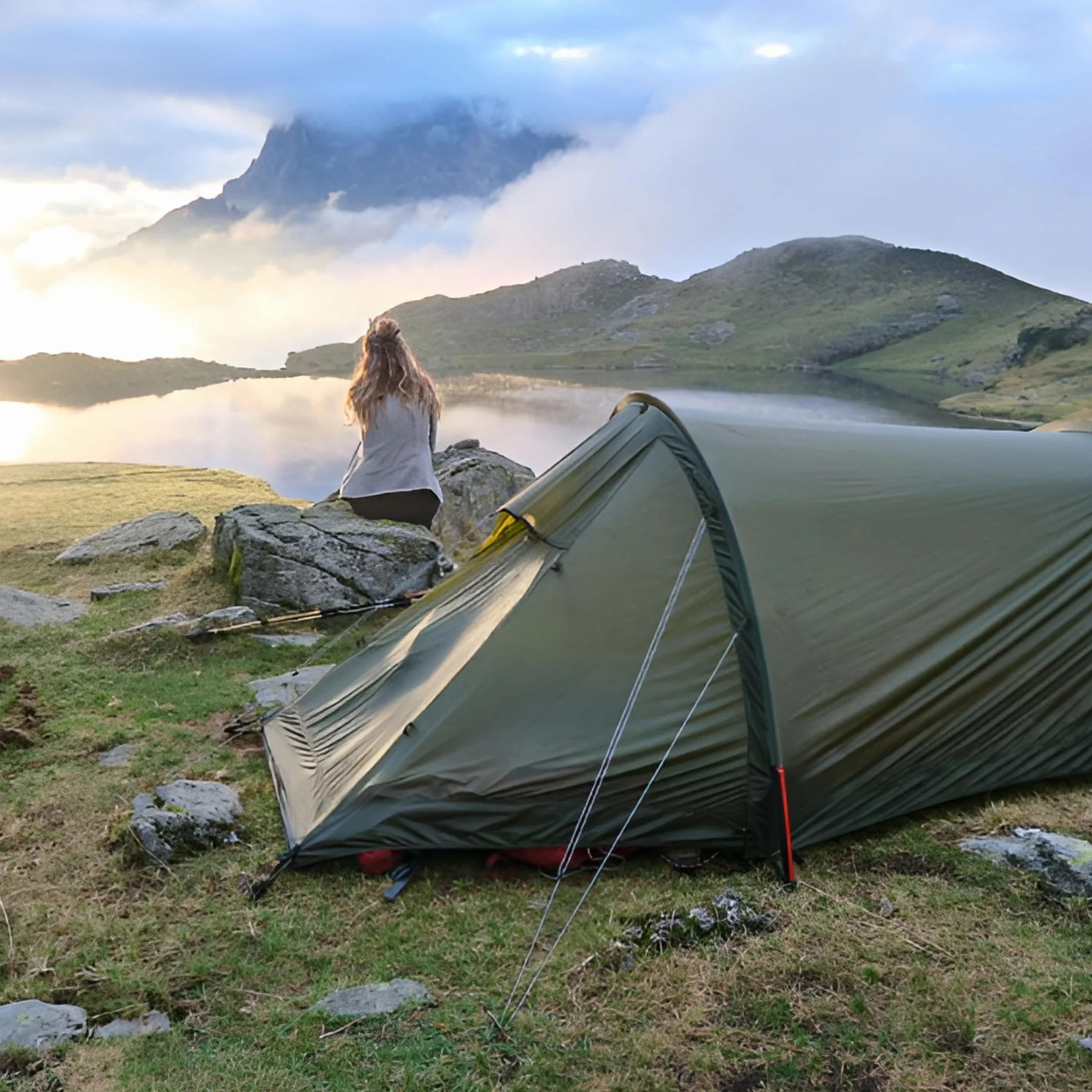 Marteau de camping de qualité supérieure - Marteau robuste, léger et fiable pour la construction de tente et une utilisation en plein air, accessoire de camping idéal pour les amateurs de camping et