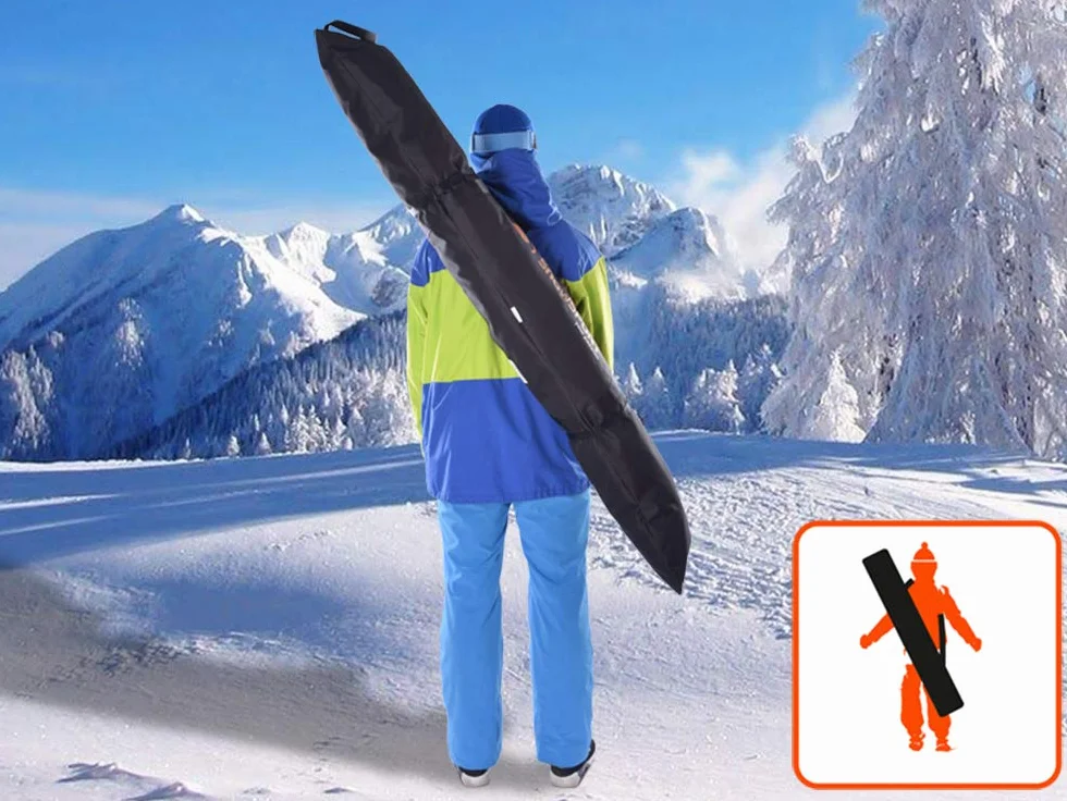 Snowsport SuperPro Housse de ski 5 en 1 150-180 cm sac à dos pour skis et bâtons