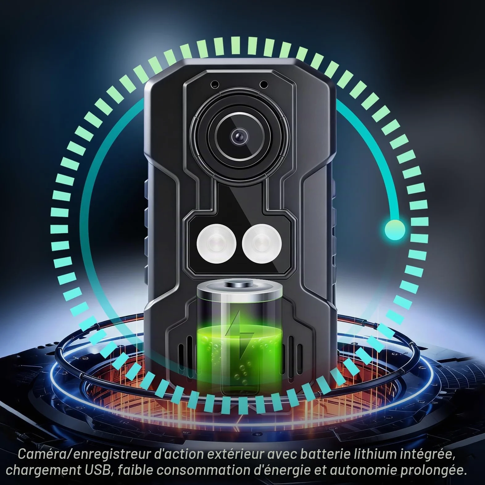 Mini Caméra de Chasse 1080P, Camera Animaux Exterieur 12 Mégapixels 4K Caméra Vidéo étanche Grand Angle de 120° Vision Nocturne par LED Infrarouge 940 nm