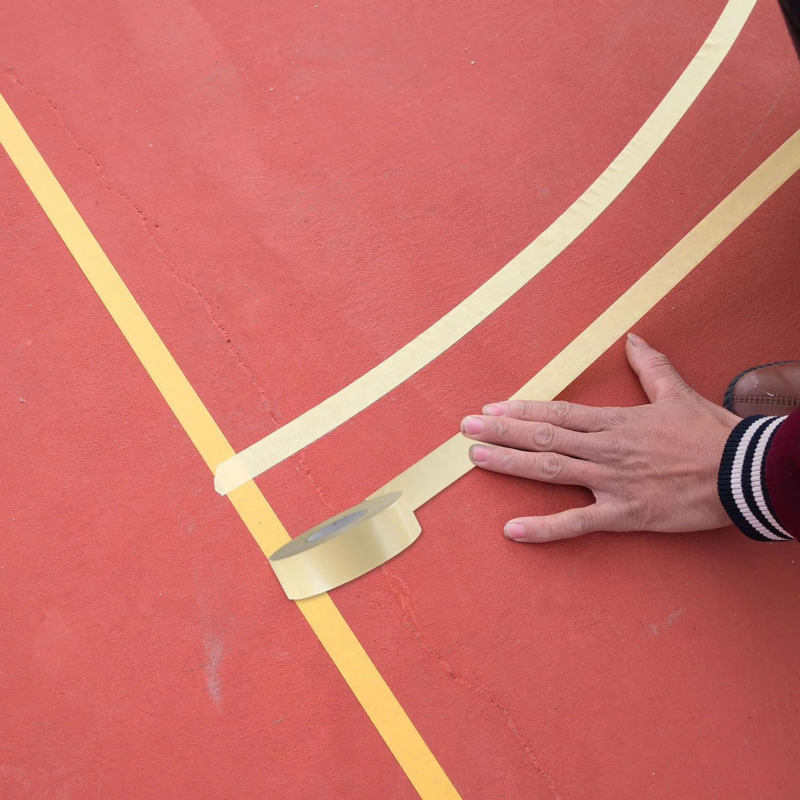PATIKIL Ruban de Terrain de Pickleball, Kit de Marquage pour Tennis, Volley-Ball et Badminton Intérieur/Extérieur