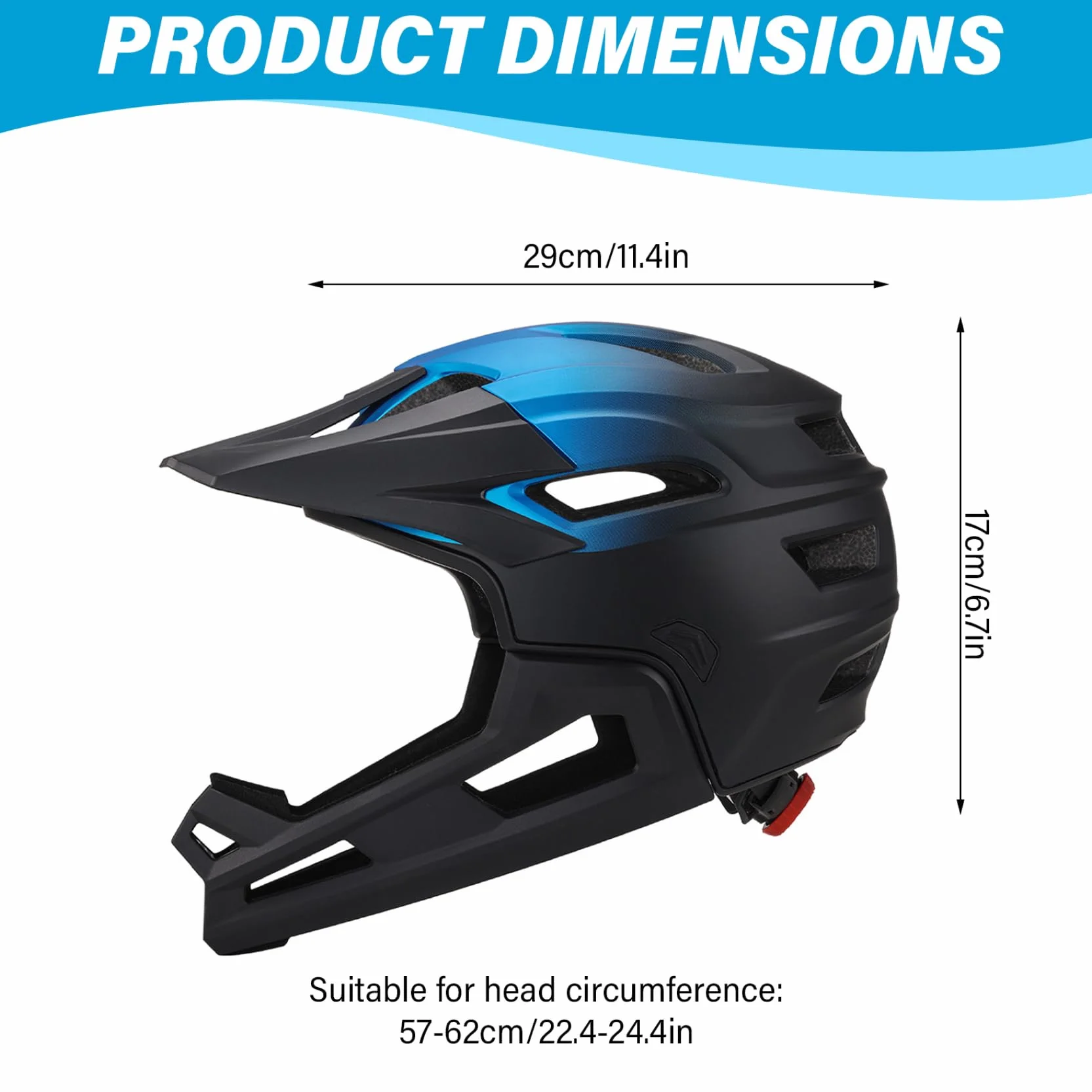 Casque de vélo intégral Demi-Jet pour Adultes Hommes Femmes, résistant au Vent, mentonnière Amovible, léger Ajustable