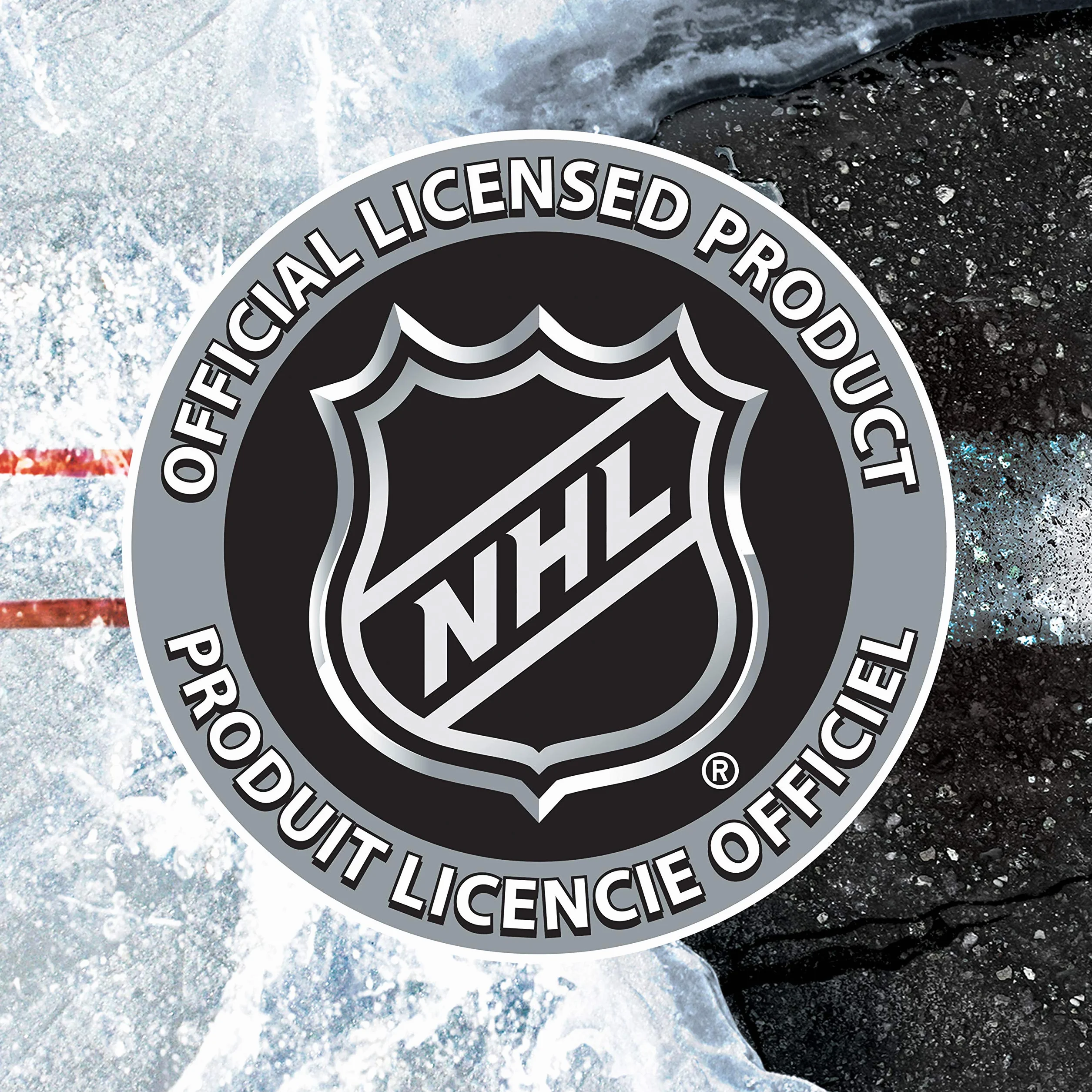 Franklin Sports Mini Passant de Balle de Hockey Automatique – Patte de Balle au Genou – 6 Mini Balles – Licence NHL