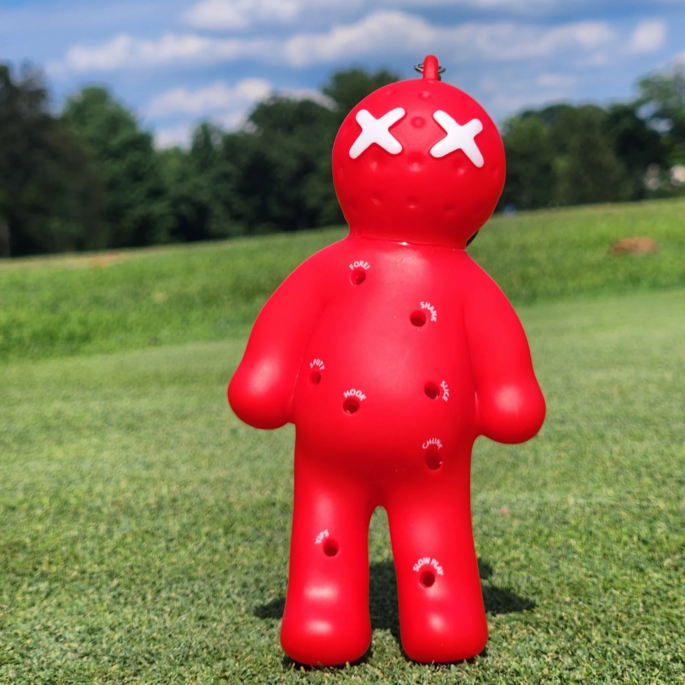 Porte-Tee en balle Voodoo Golf | Accessoire original pour porte-clés | Cadeaux pour hommes | Convient pour les tees de 3 1/4, 2 3/4, 1 1/2