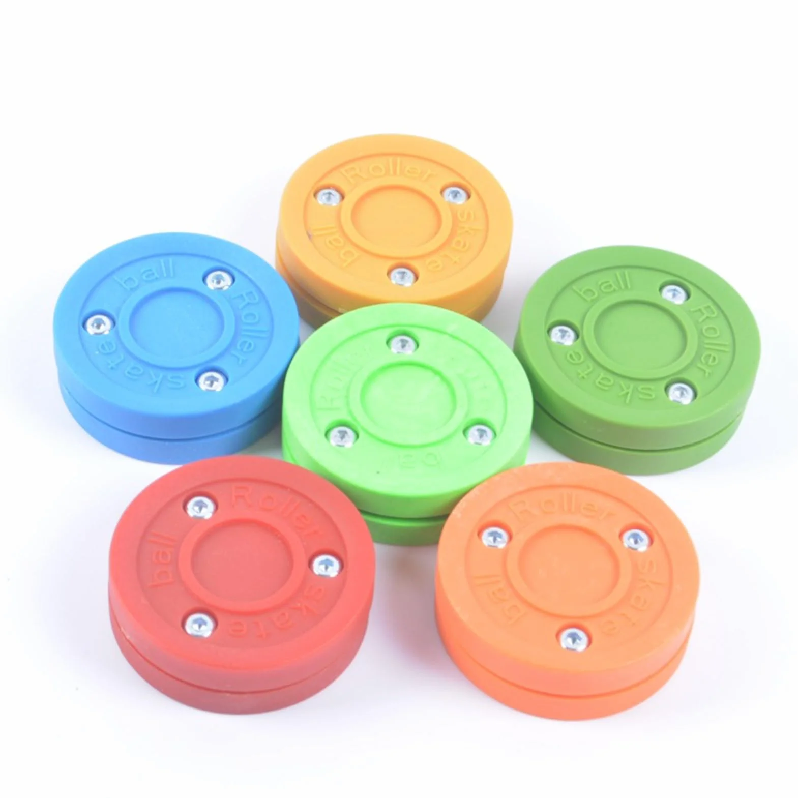 Puck Hockey Inline Street Loi Pierre - Disque en acier inoxydable, équipement sportif à rouleaux extérieur