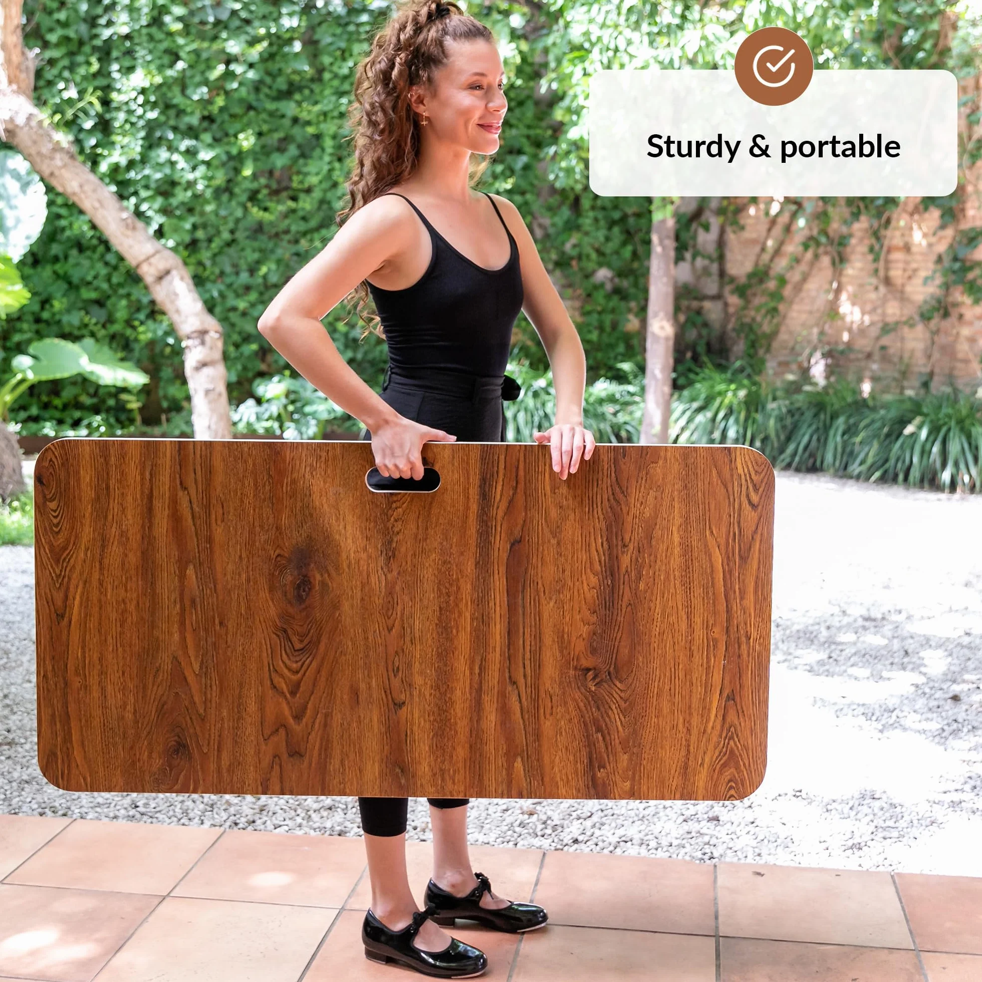 ODOXIA Planche de Claquettes pour Danse Portable Toute Surface Coussiné