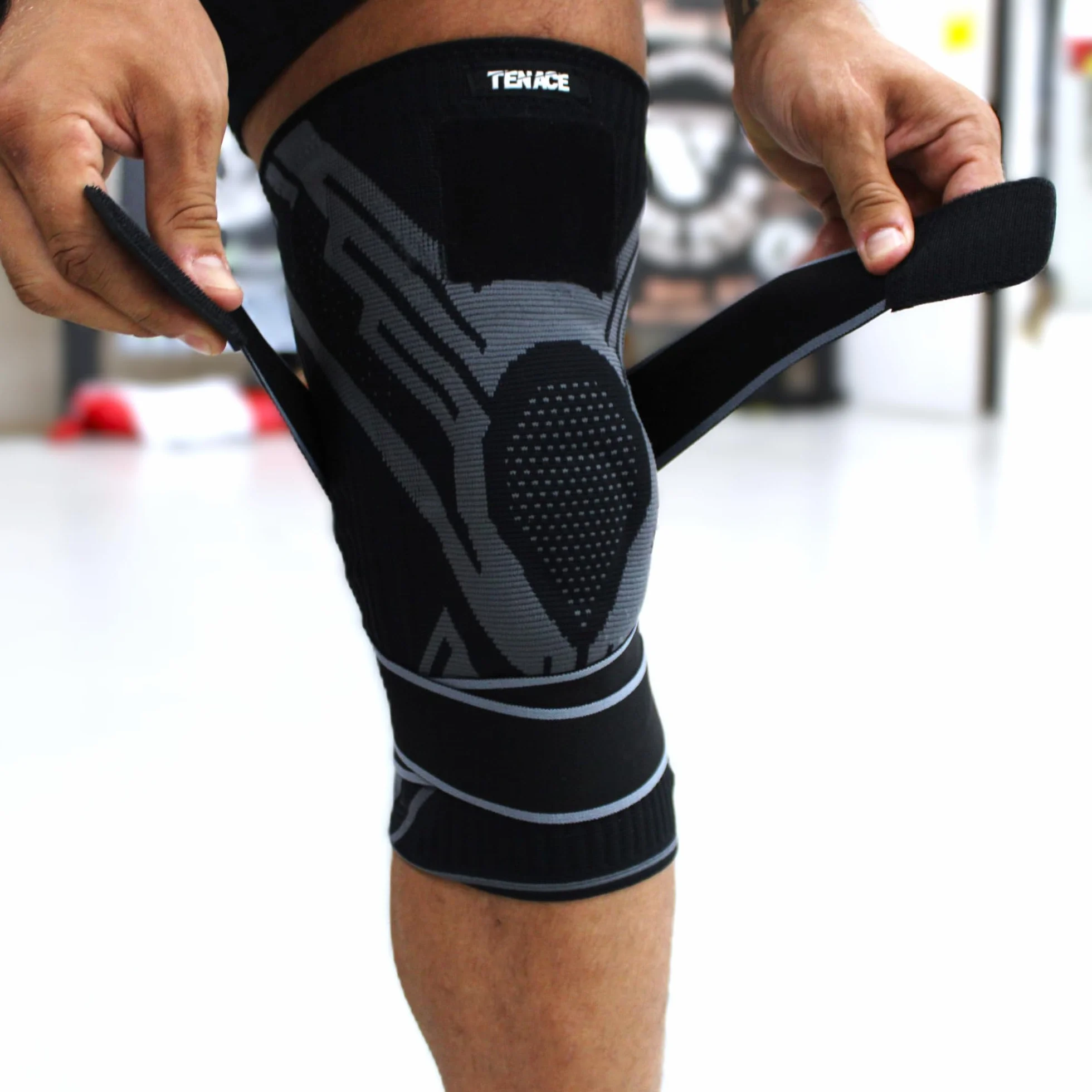 Tenace Genouillère Jiu Jitsu Grappling Protection Compression Rembourrage MMA JJB Muay Thai Judo Noir XL