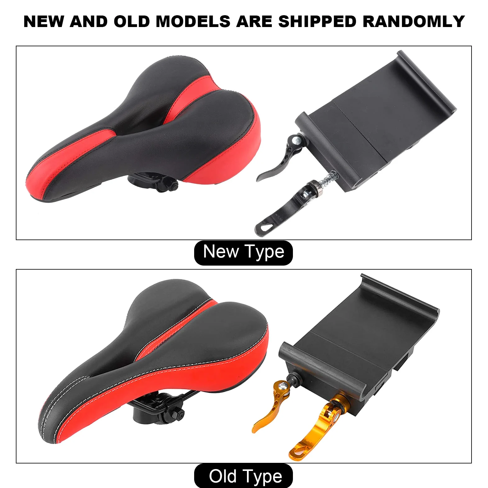 EMUKOEP Selle de Siège de Scooter électrique Durable pour Scooter M365, Tige en Acier en Alliage D'aluminium Noir Rouge Anodisée Finition Mate, Installation Simple, Adaptée aux Pilotes M365
