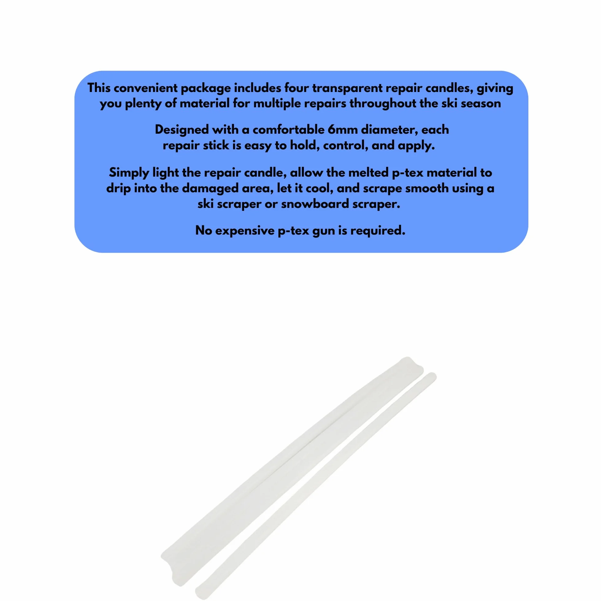 Toko Stick De Réparation Repair Candle Transparent