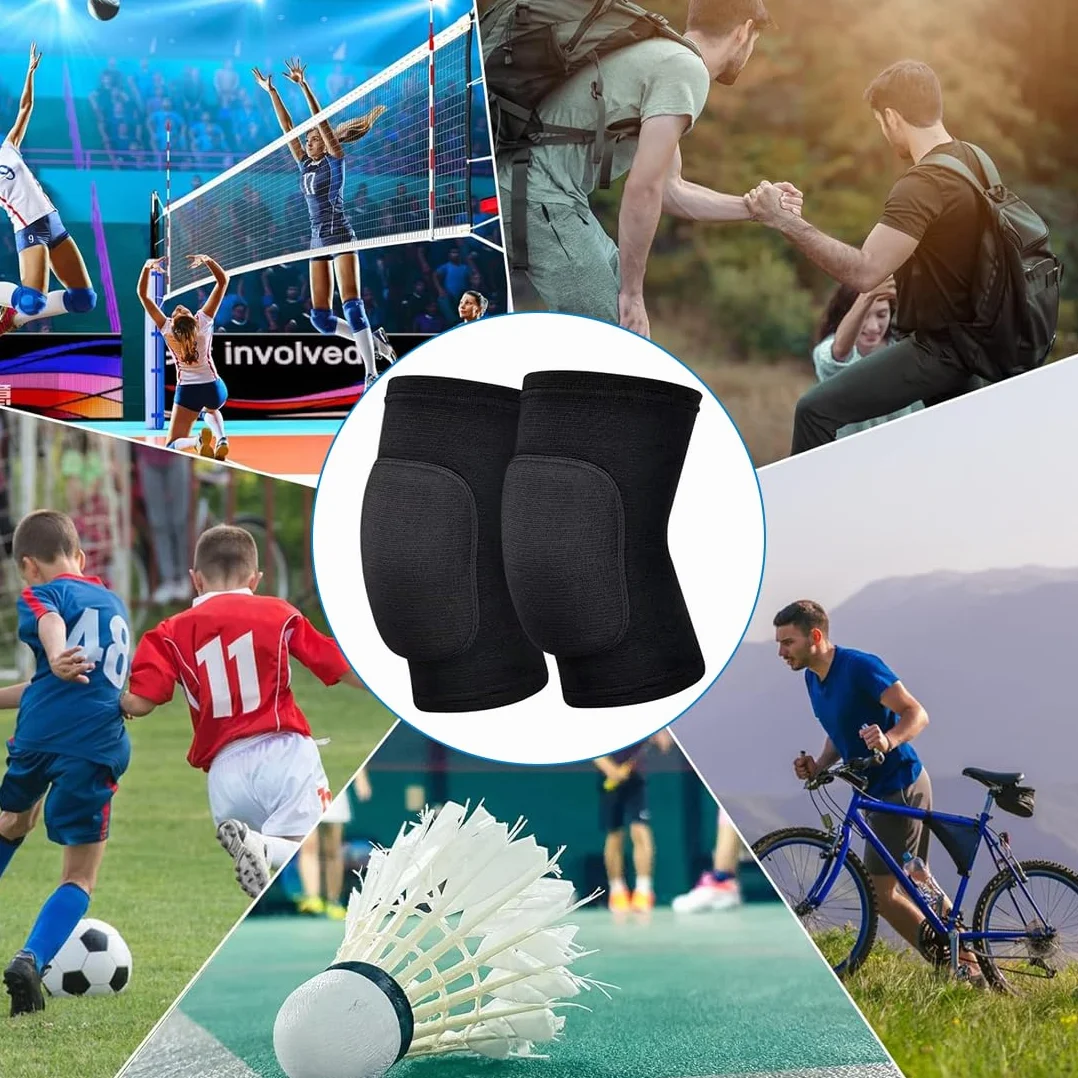 Genouillères de sport compression rotule élastique antidérapant pour course à pied arthrite récupération blessures Taille universelle