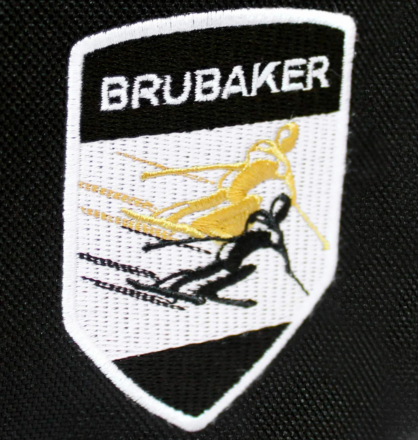BRUBAKER Housse à Skis rembourrée Carver Pro Grenoble pour 1 Paire de Skis & bâtons 170 cm 190 cm Noir/Doré