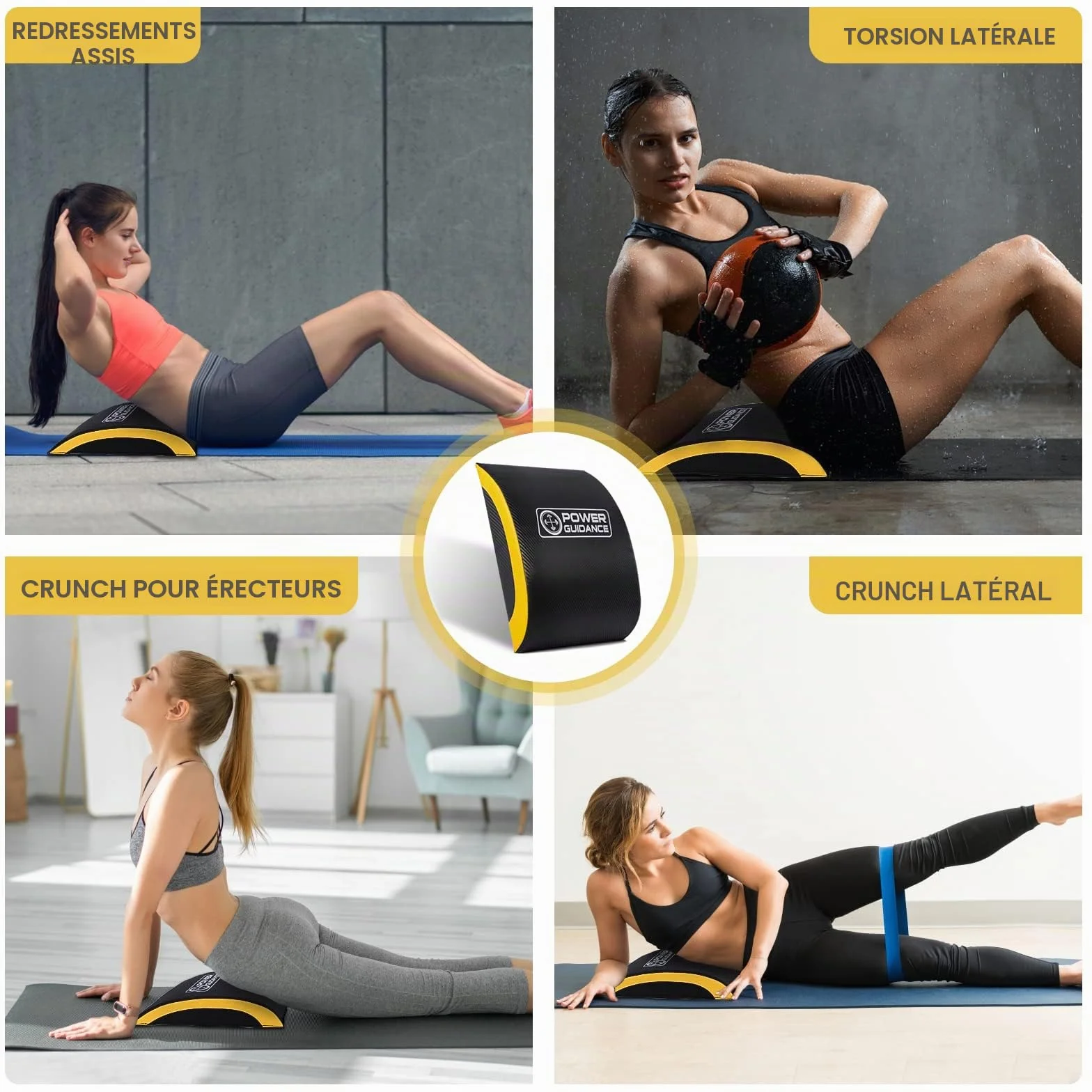 POWER GUIDANCE Tapis d'exercices abdominaux et de mouvements complets