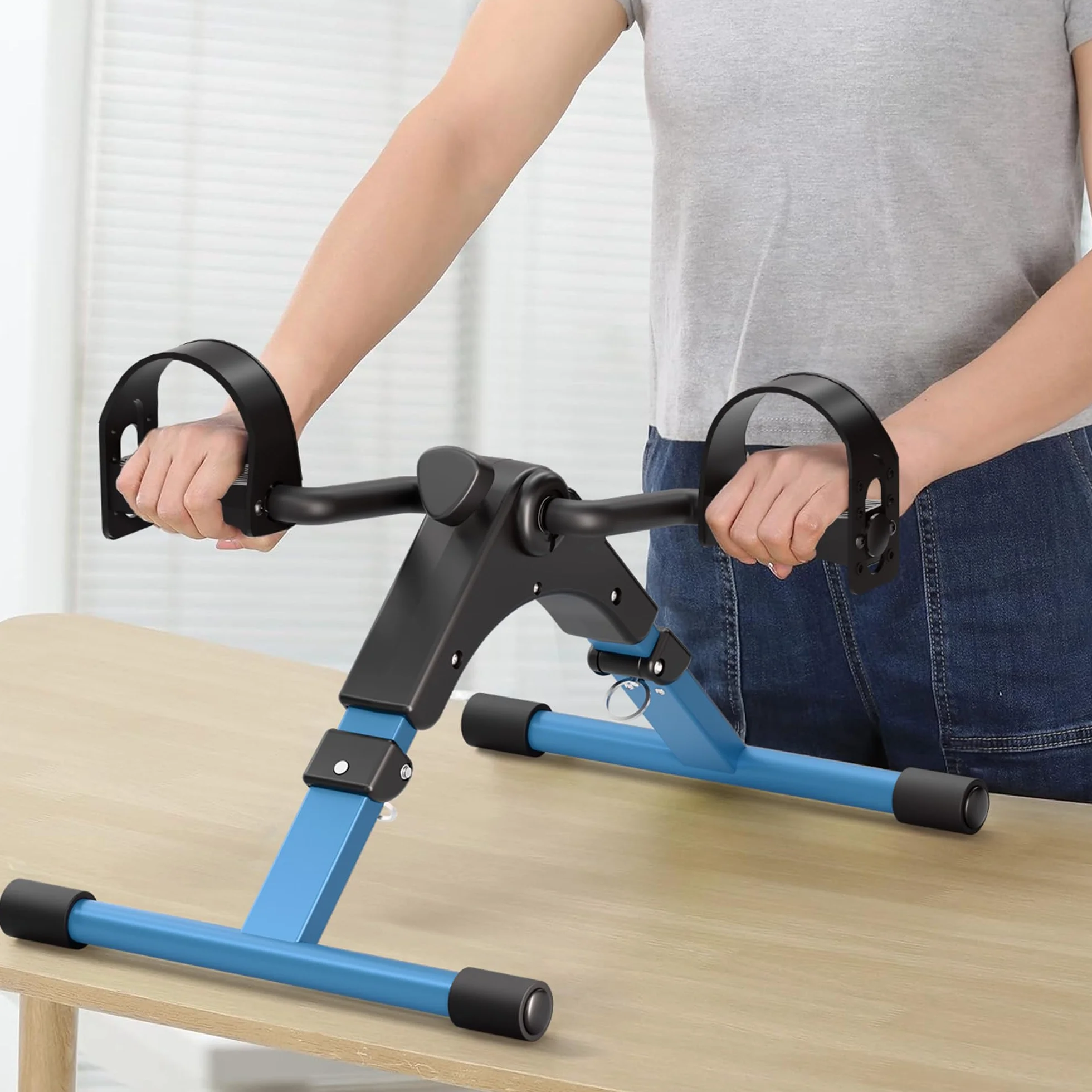 Mini Velo D Appartement Pedalier pour Bras et Jambes avec Moniteur LCD