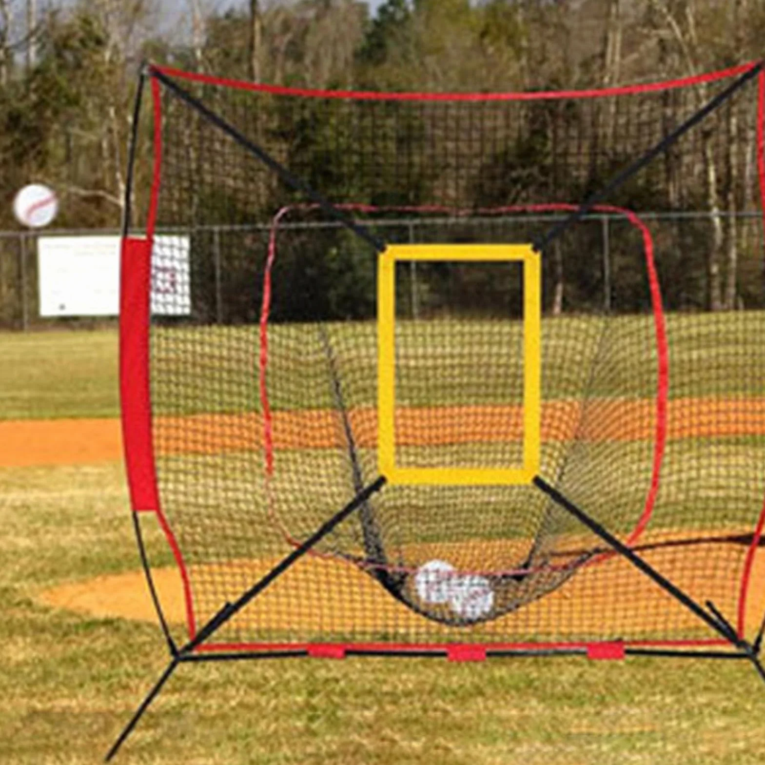 Zone de Strike de Baseball, Cible de Pitching 4 Sangles Réglables, Équipement d'Entraînement Professionnel