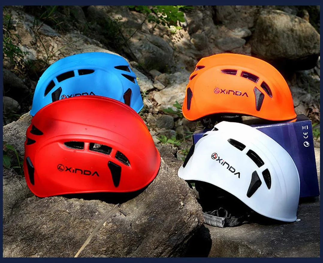 Casque de sécurité escalade arbres kayak spéléologie rappel sauvetage ajustable 52-62CM 5 couleurs
