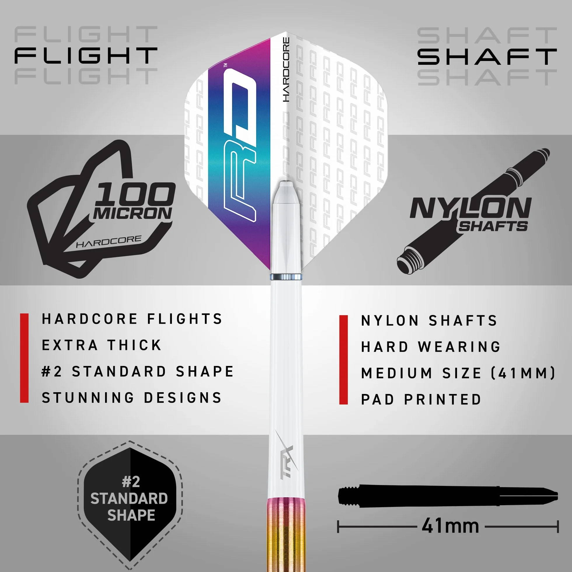 RED DRAGON Javelin Series Steeltip Dart Set with Flights and Shafts