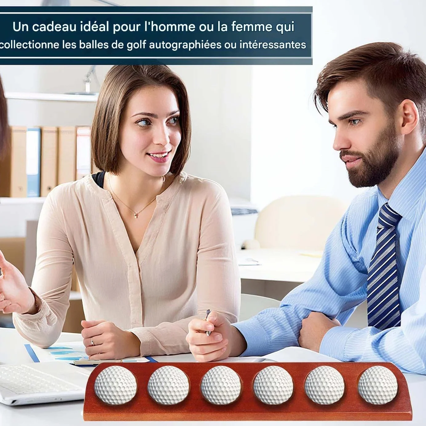 Présentoir De Balles De Golf 6 Trous Support Rangement Murale Salon Bureau