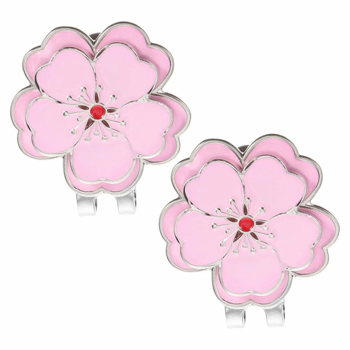 Yardwe 2 Pièces Clip pour Marque-Balle de Golf - Porte-Marque-Balle pour Casquette - Accessoires de Golf