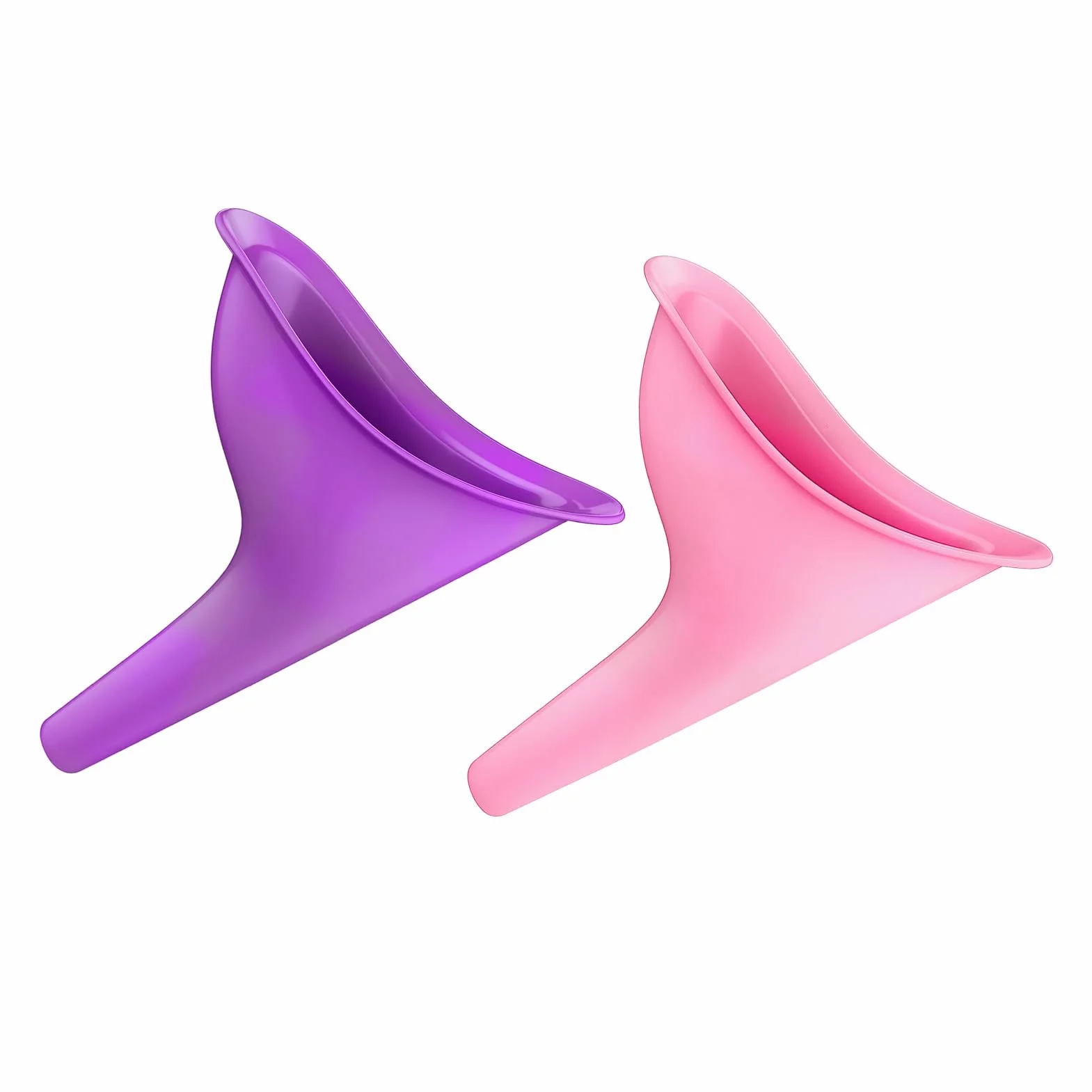 Urinoir pour Femme Portable Pliable 2pcs, Entonnoir Réutilisable pour Festival Camping Randonnée