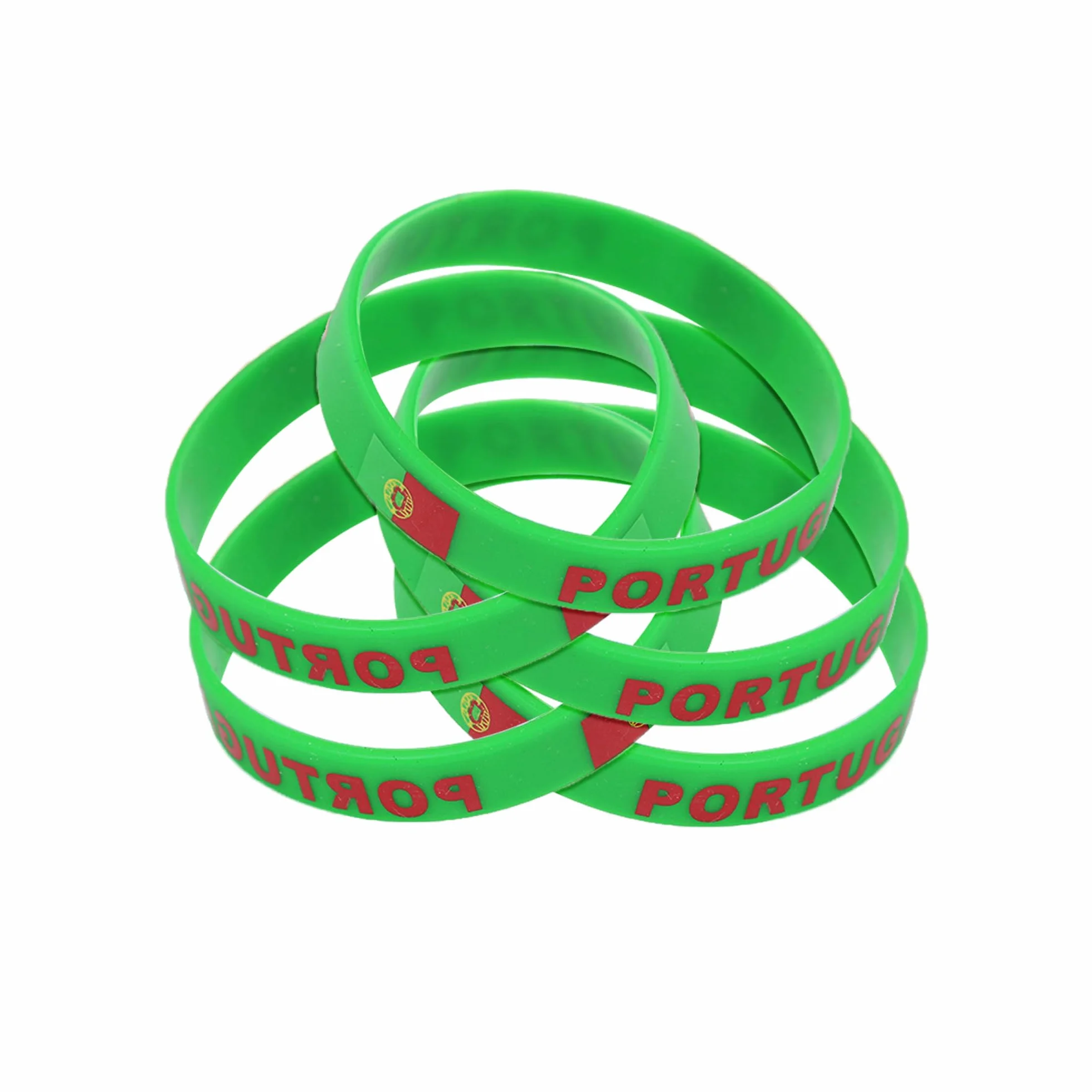 Bracelet Portugais Drapeau Portugal élastique silicone femme homme caoutchouc