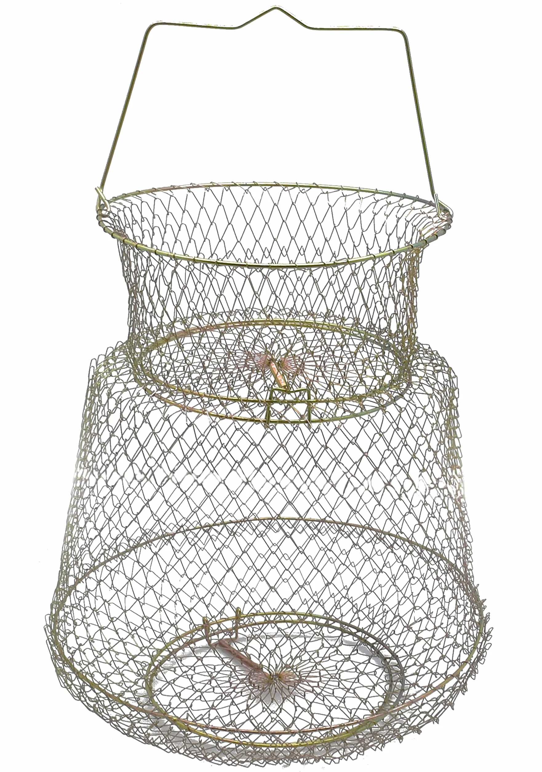 Panier à Poisson en Métal Panier à Poisson en Fil métallique Cage de Pêche Pliable Panier de Poisson Crabe