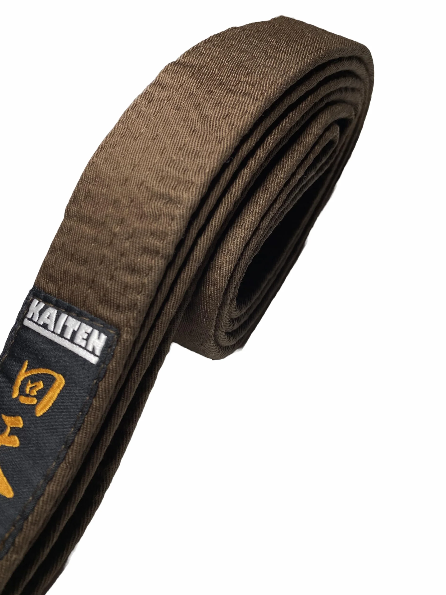 KAITEN Ceinture de karaté marron coton 4 cm 230-350 cm sangle