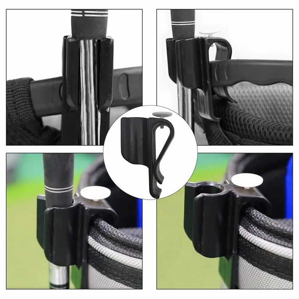 Golf Club Clip de Stockage en Plastique 20 Pcs Noir Accessoires pour Golfeurs