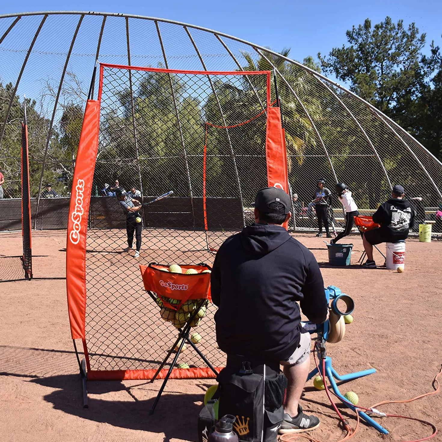 GoSports Filet de protection pour lanceur de baseball et softball