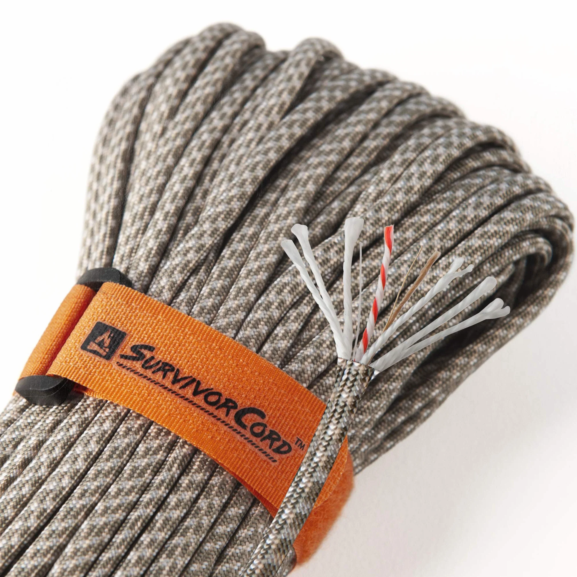 SurvivorCord 620 LB Military Type III 550 Paracord 3/16" Diameter with Integrated Fishing Line and Fire Tinder