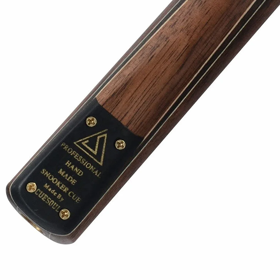 CUESOUL Queue de Snooker Classique 57 pouces 18 oz Palissandre 3/4 Joints Étui Similicuir Embout 9,5 mm