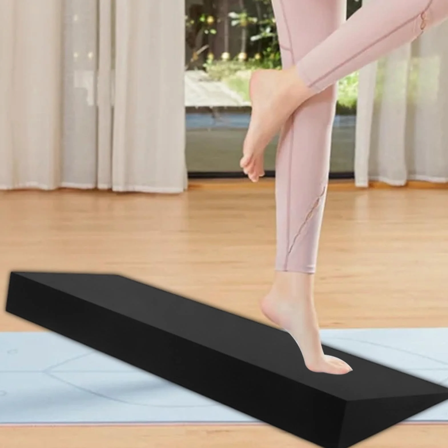 Bloc De Yoga En Mousse EVA À Haute Densité - 51x15x5 Cm - Cale De Yoga Antidérapante Large