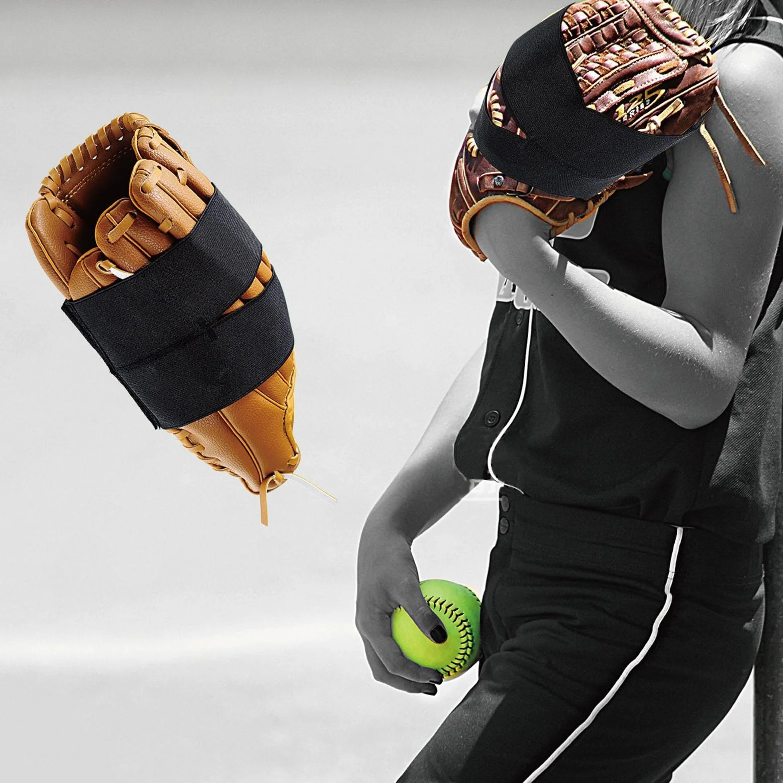 Enveloppe de baseball élastique pour gants, accessoire pour façonner et fixer gants de softball