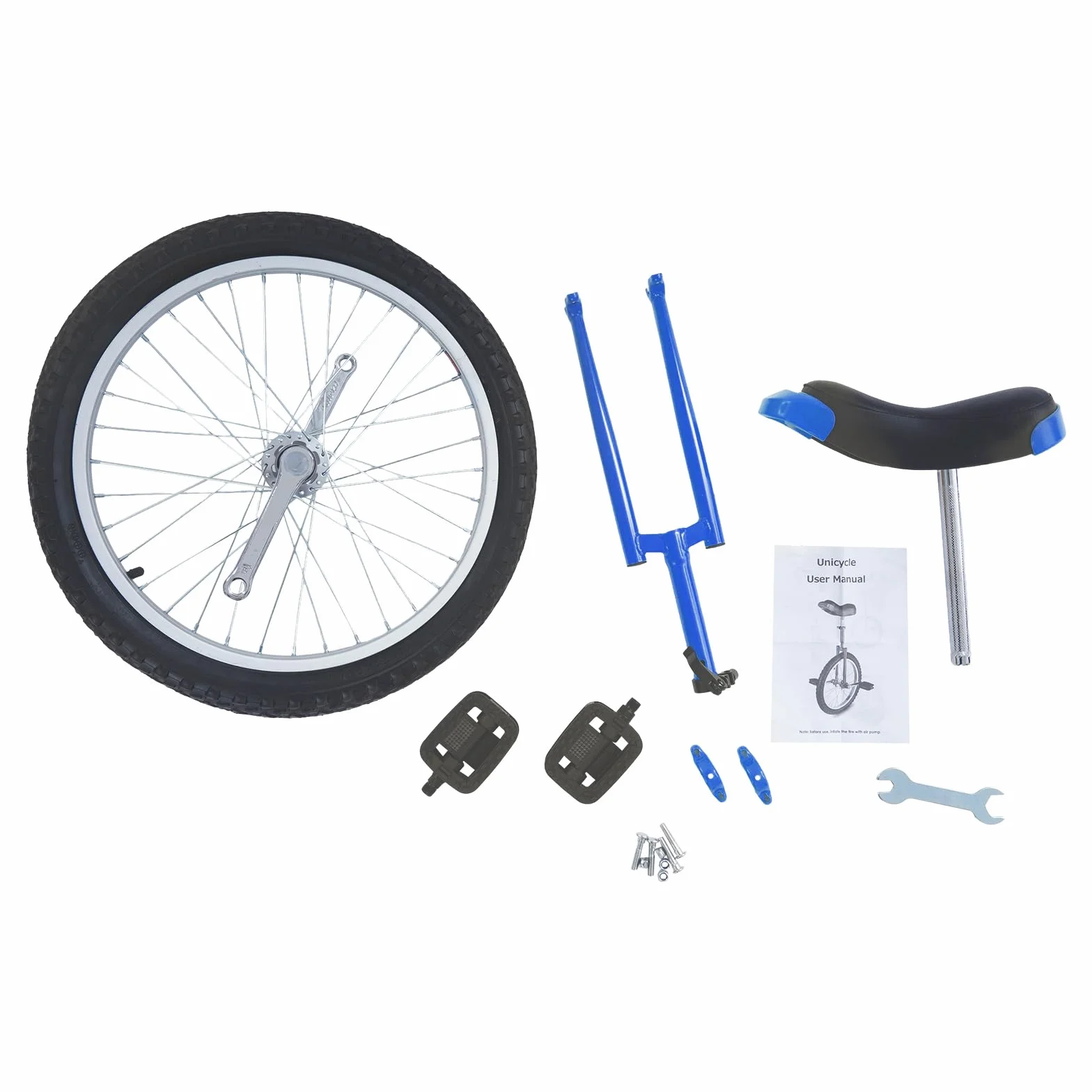 Monocycle 45,7 cm - Entraînement d'équilibre avec hauteur réglable et poignée