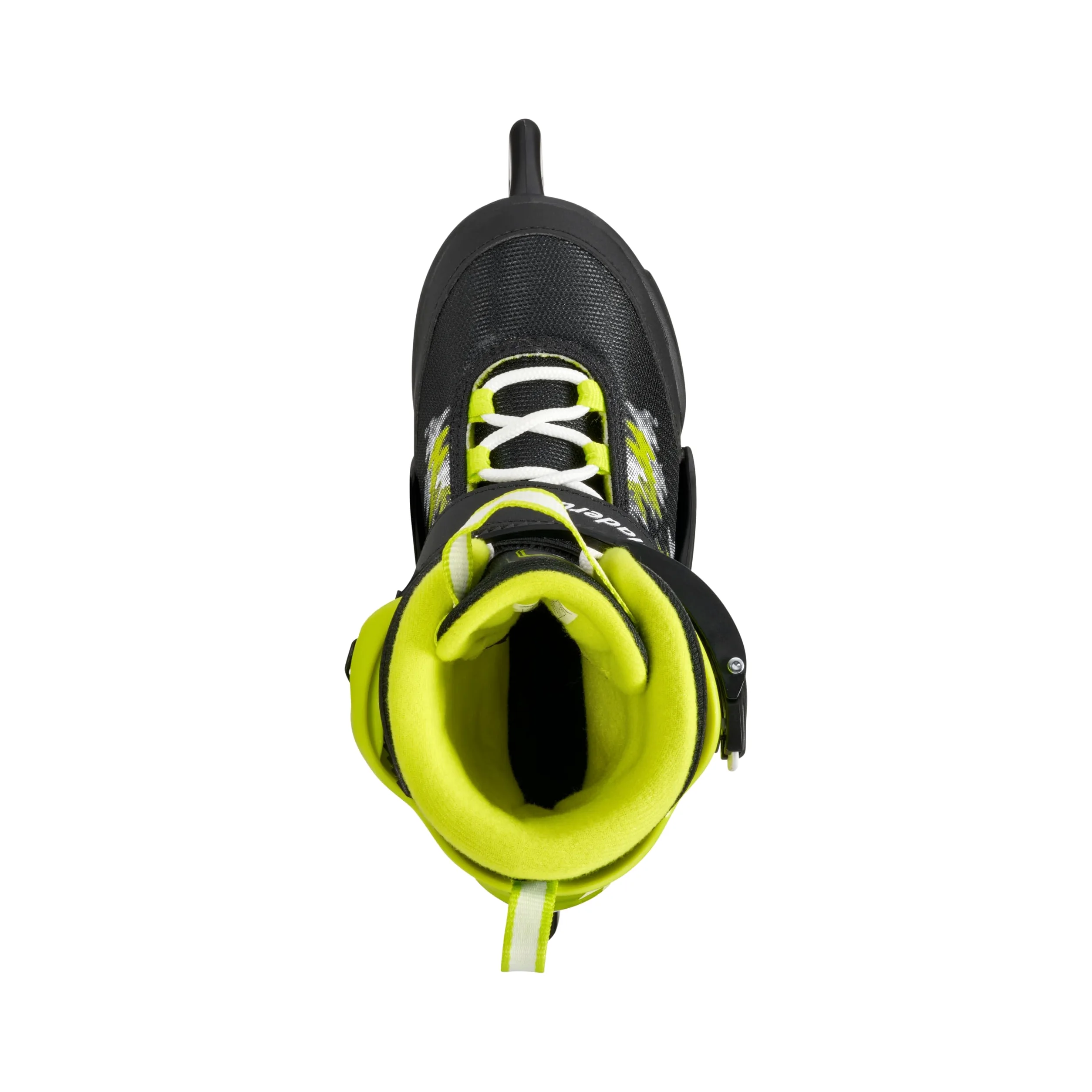 Bladerunner Micro Ice Patins à Glace Taille Réglable, Enfants et Adolescents, Noir/Citron Vert, 36-40
