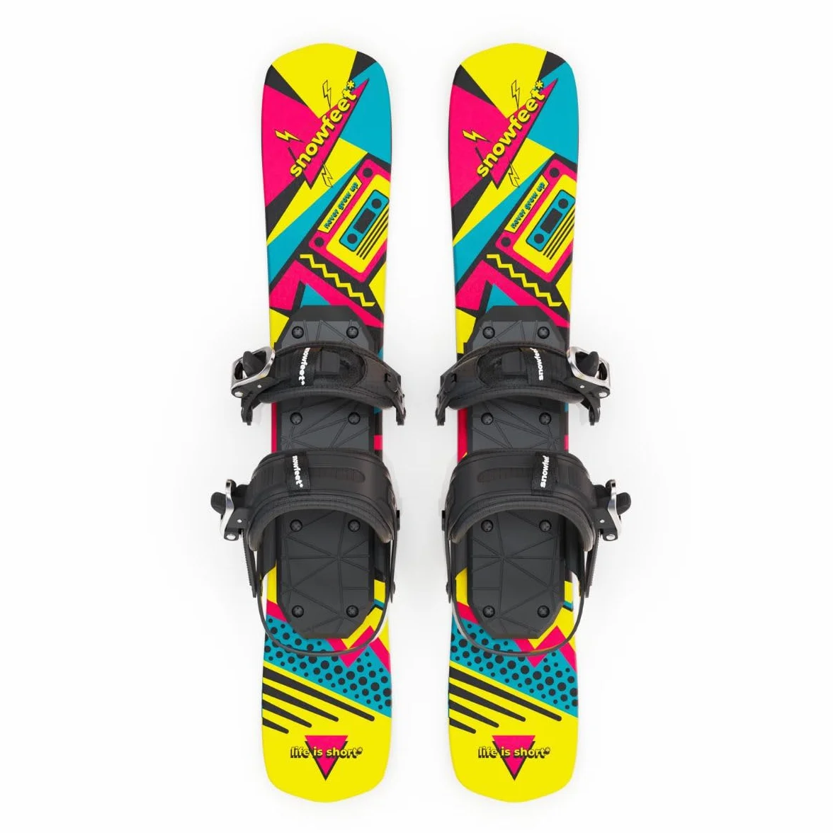 Mini Skis Courts pour Neige 65 cm | Snowblades Skiboards | Snowfeet