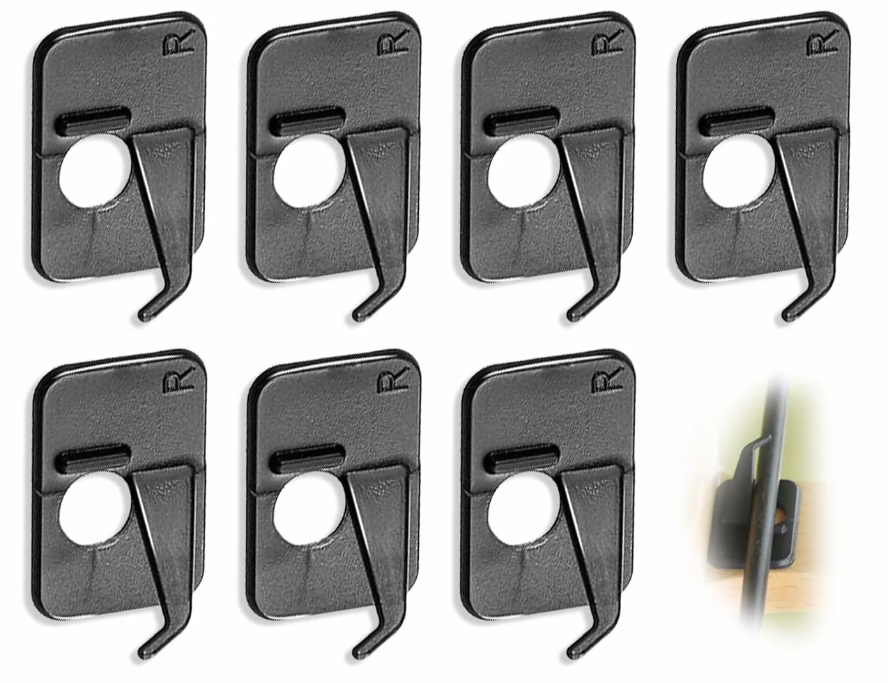Repose-flèches pour Arc recourbé Lot de 7, Accessoires de Tir, Noir