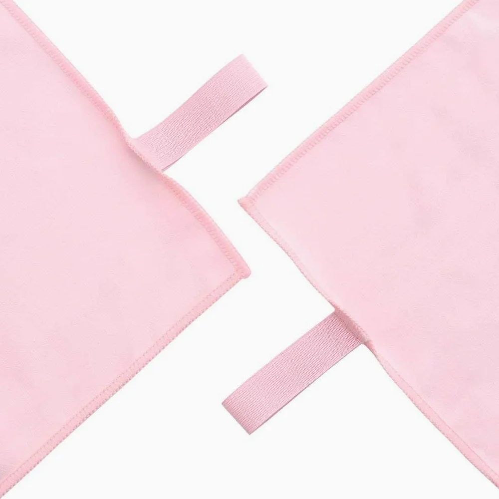 Serviettes de Sport Rose 2 pcs 50 x 30 cm en Polyester et Polyamide absorbantes légères séchage Rapide pour Salle de Sport, Plage, Spa, Sauna, Voyage, Usage intérieur extérieur