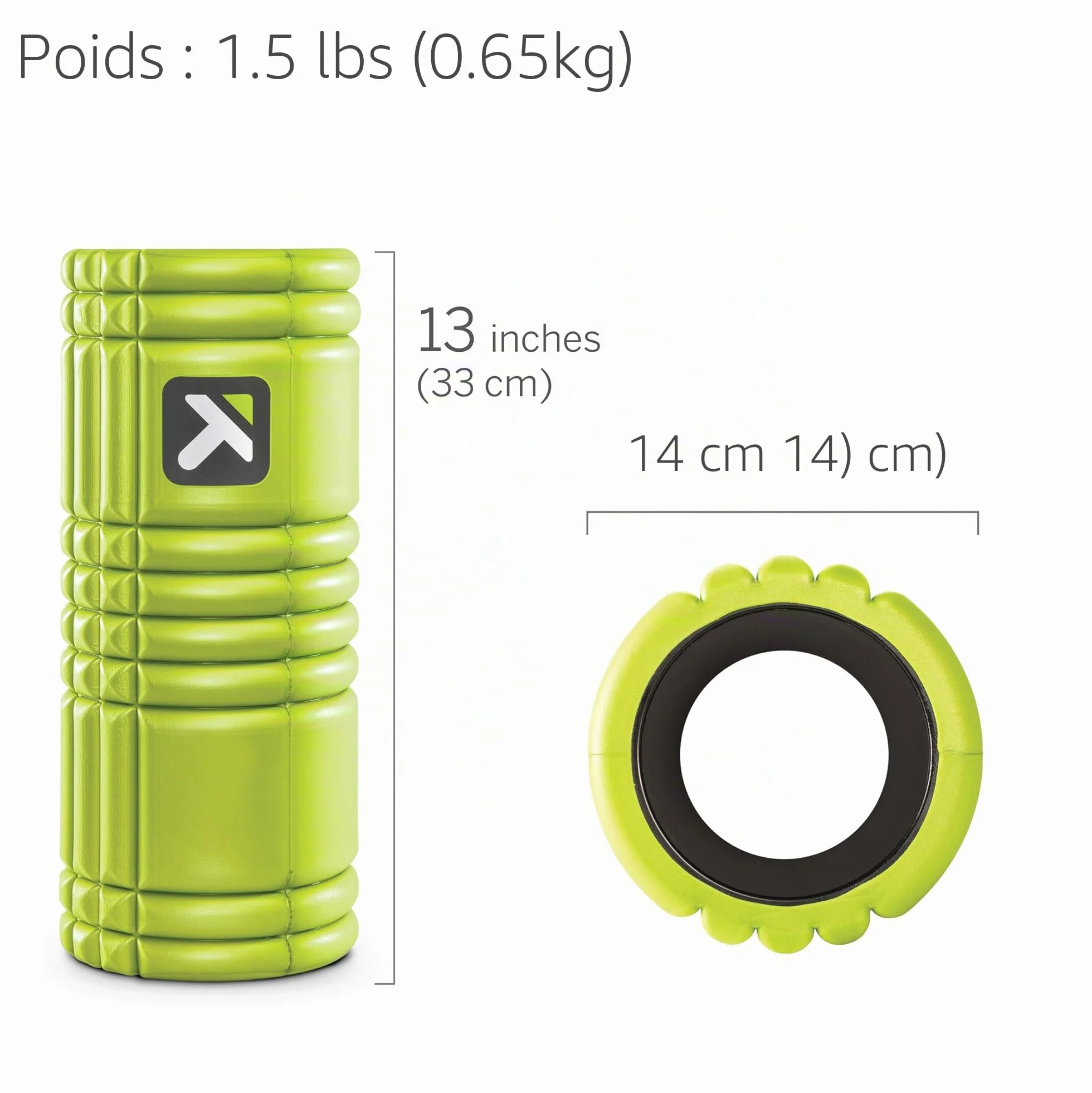 TriggerPoint Grid Rouleau en Mousse 33 cm Massage Profond des Tissus